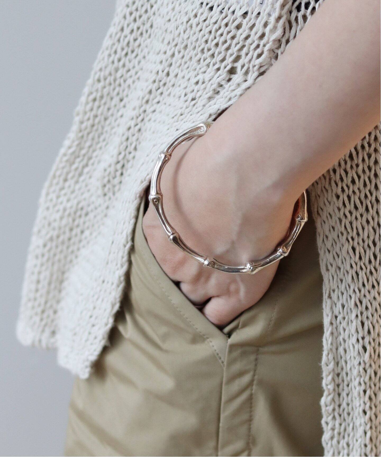 ヴィンテージ ティファニー シルバー925 バンブー バングル  