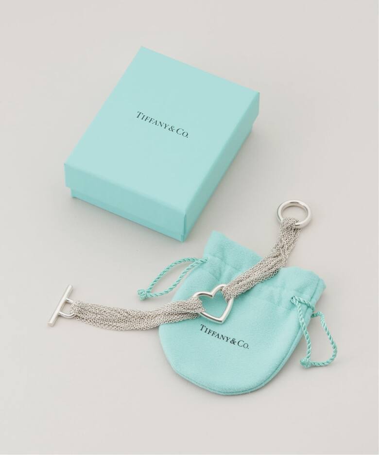 VINTAGE TIFFANY&Co./ティファニー】Mesh heart bracelet 
