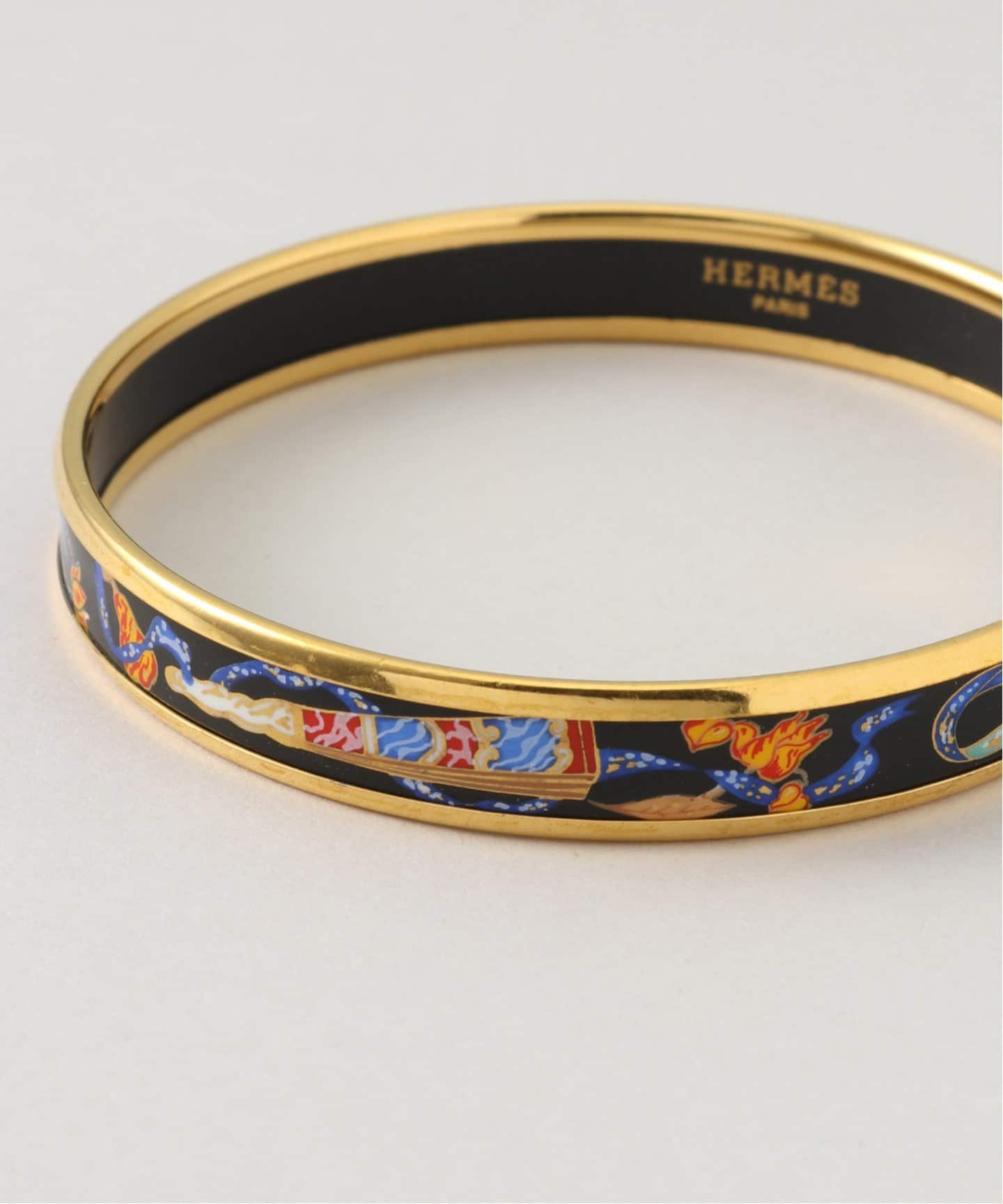 ヴィンテージ HERMES エマイユバングル HERMES】ヴィンテージ エルメス エマイユGM バングル 中古の通販