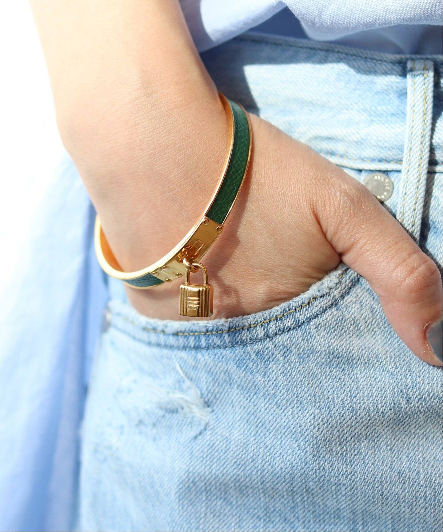 VINTAGE HERMES/エルメス】ケリーバングル（ブレスレット・バングル  