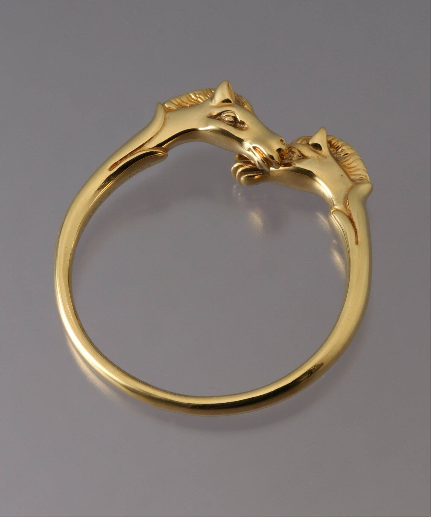 Hermes Vintage / エルメス 】Cheval Double Head Bangle 