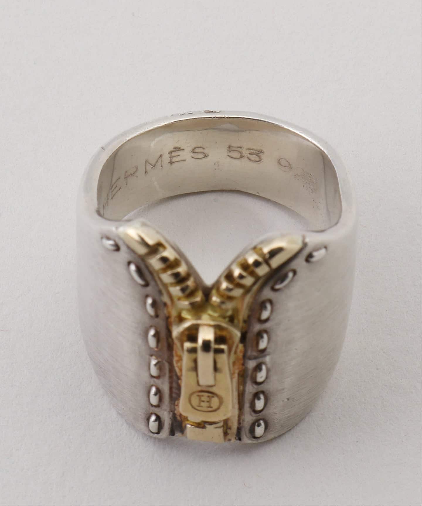 VINTAGE HERMES/エルメス】Zip ring（ブレスレット・バングル
