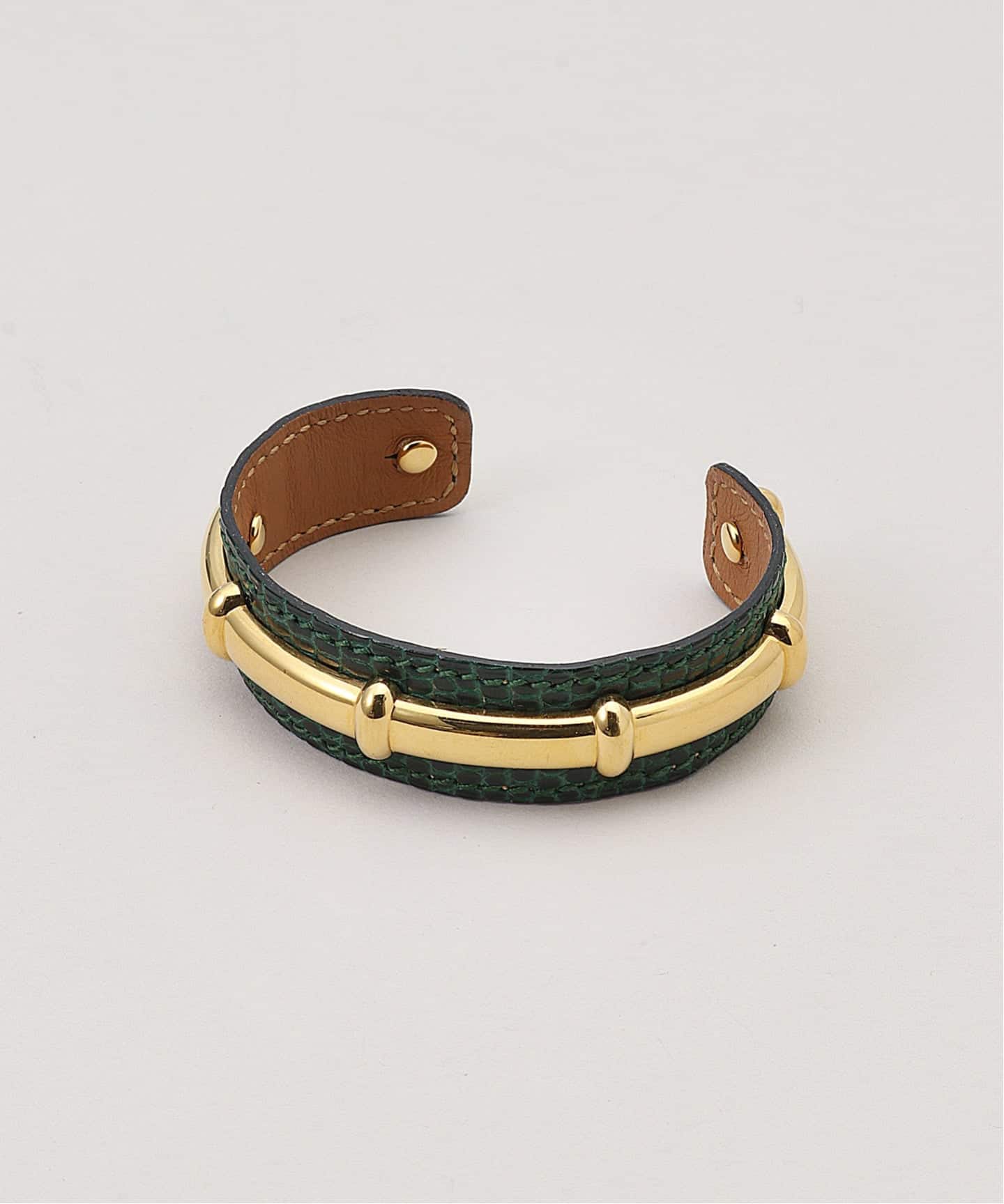 HERMES エルメス　アガタバングル. 黒とゴールドのカラー VINTAGE HERMES/エルメス】Agata bangle（ブレスレット・バングル