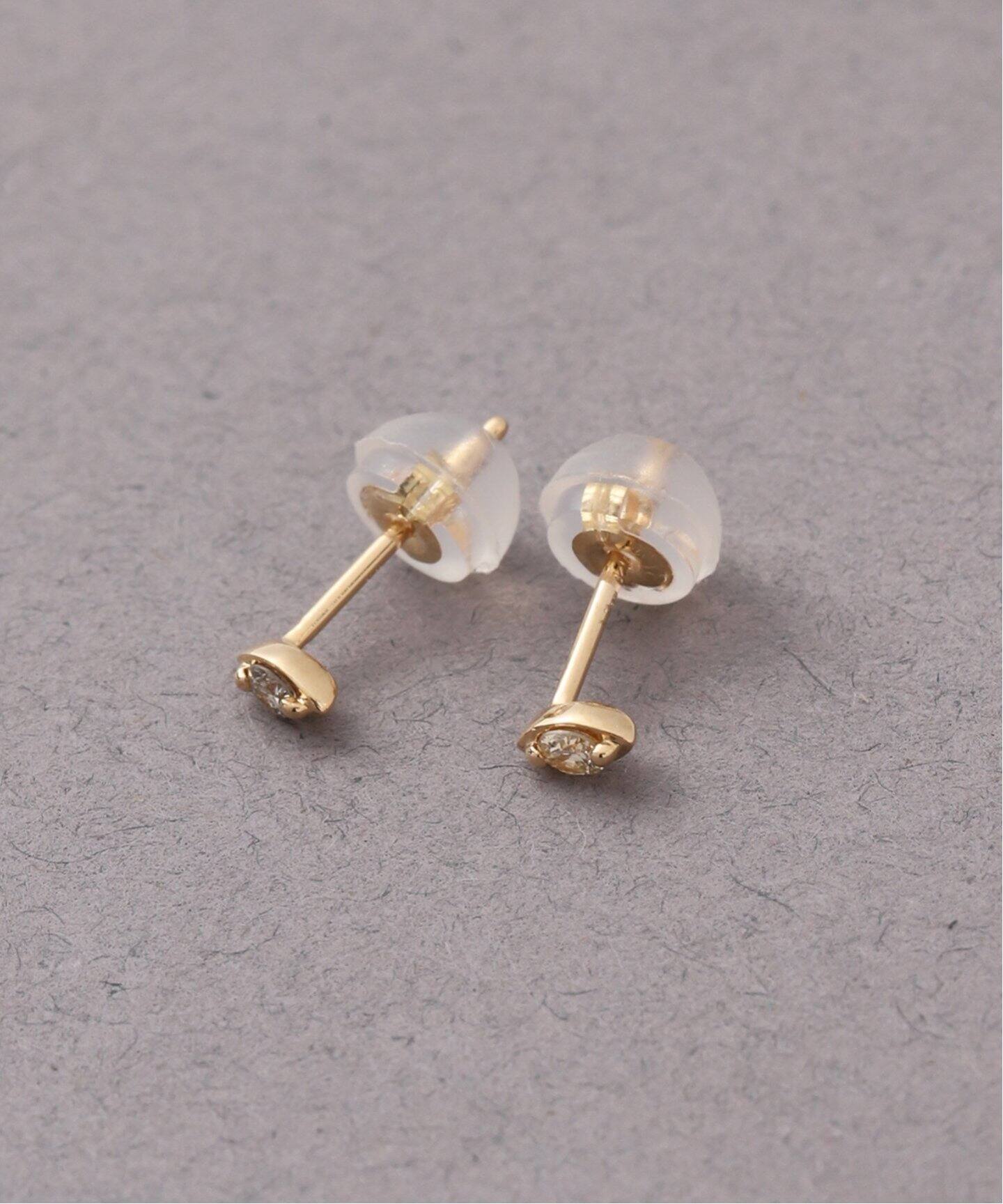 プチマーキスダイヤピアス K18（両耳）（ピアス（両耳用 