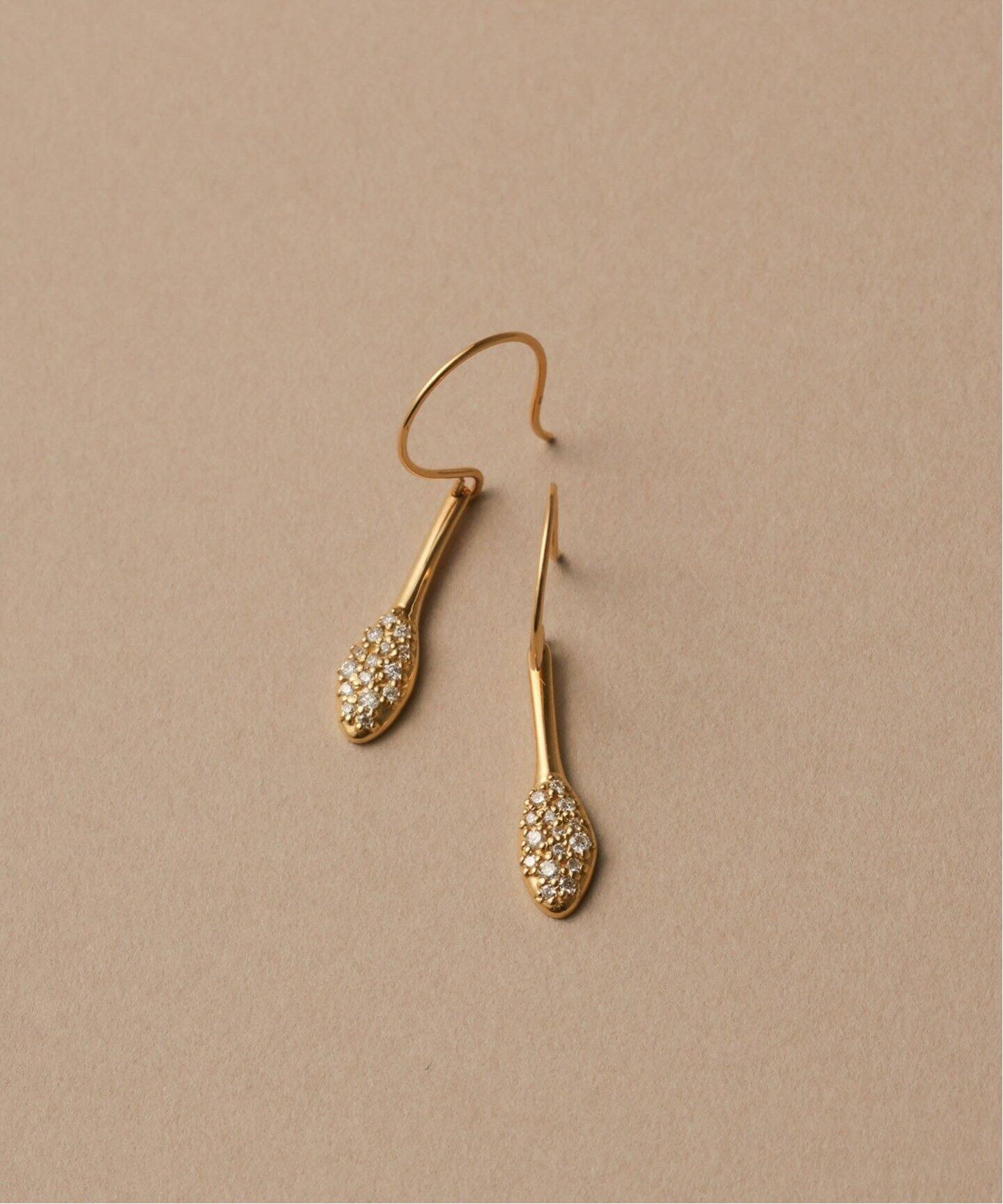 リファインドダイヤパヴェピアス K18（両耳）（ピアス（両耳用 