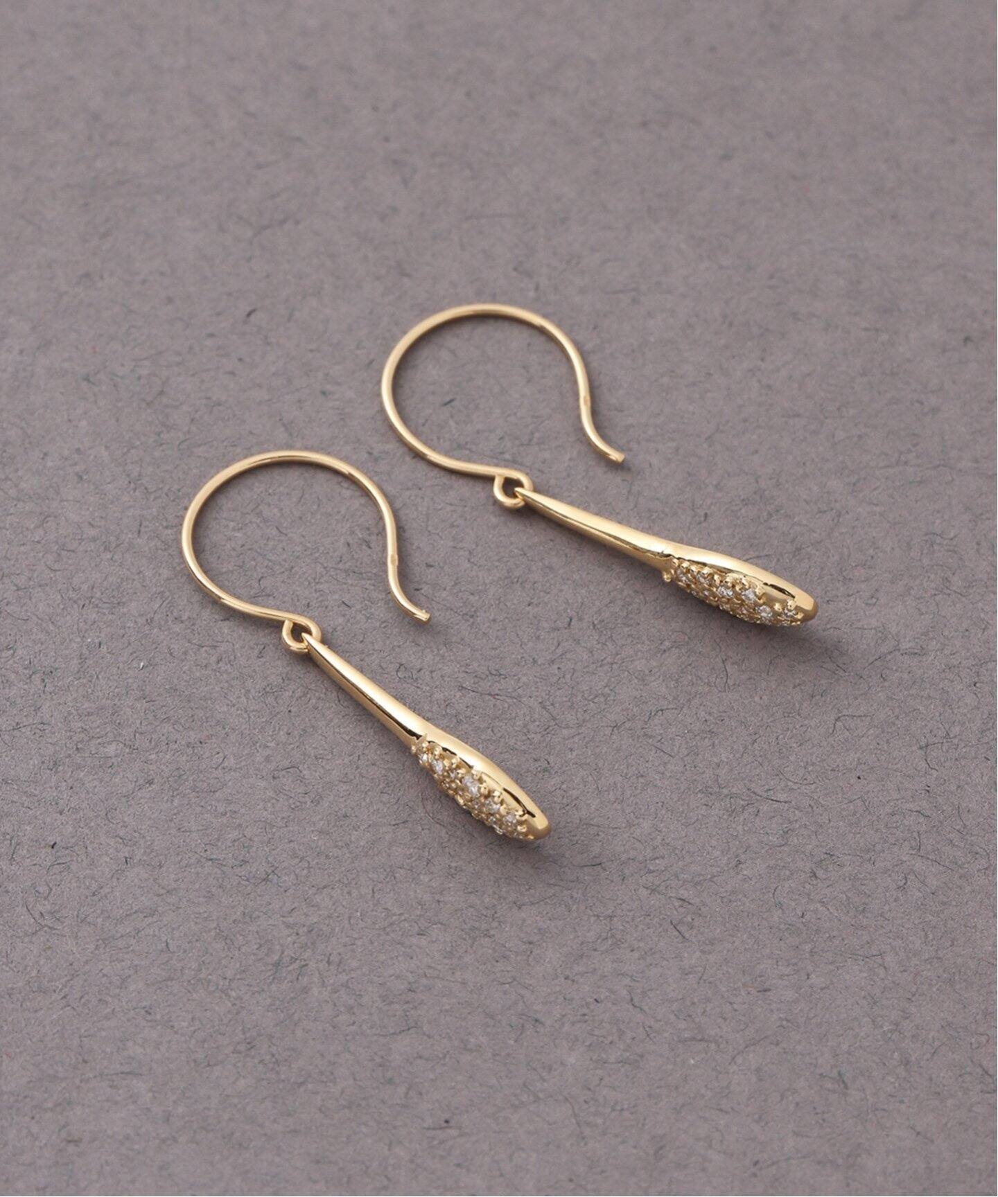 リファインドダイヤパヴェピアス K18（両耳）（ピアス（両耳用 