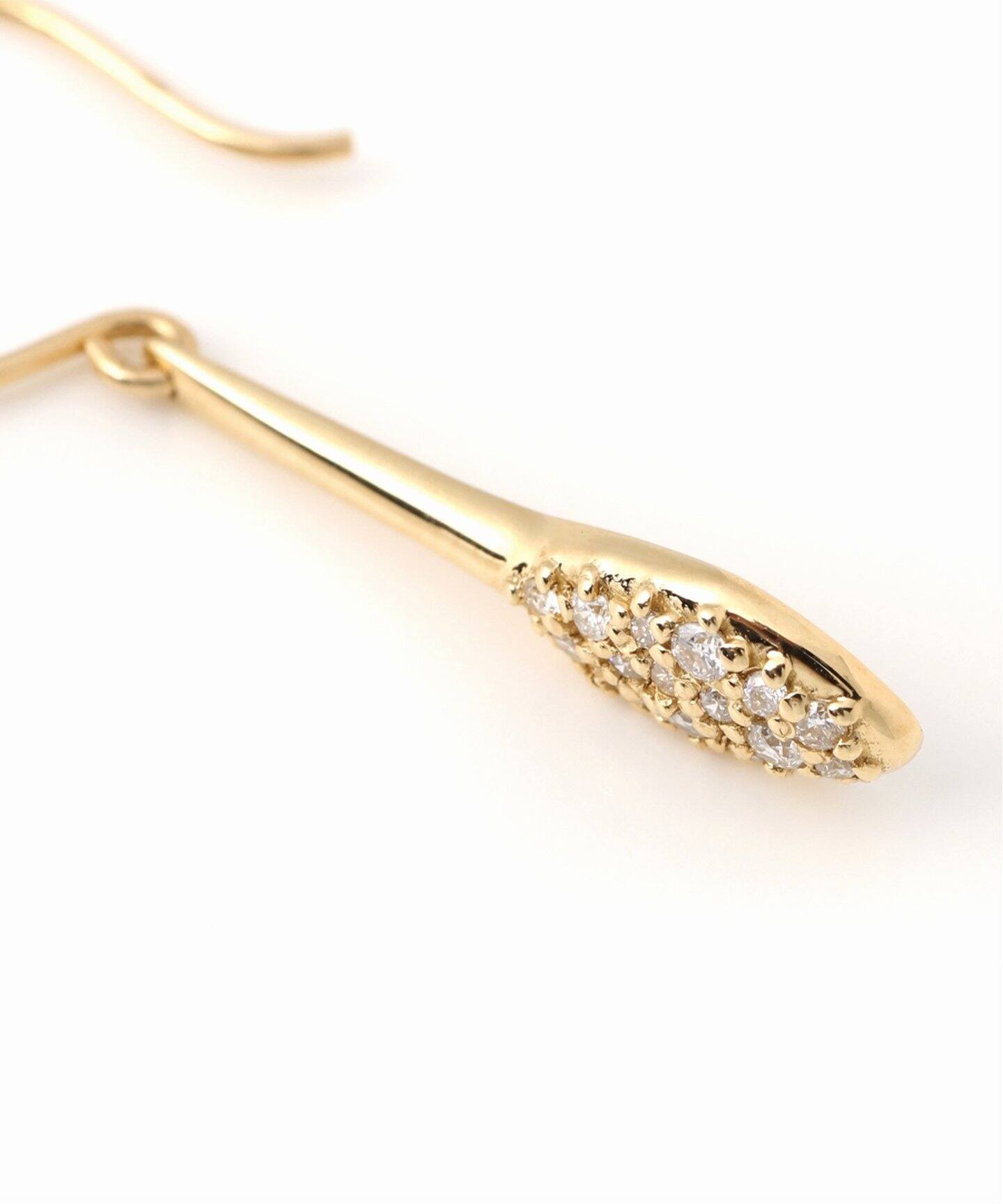リファインドダイヤパヴェピアス K18（両耳）（ピアス（両耳用 