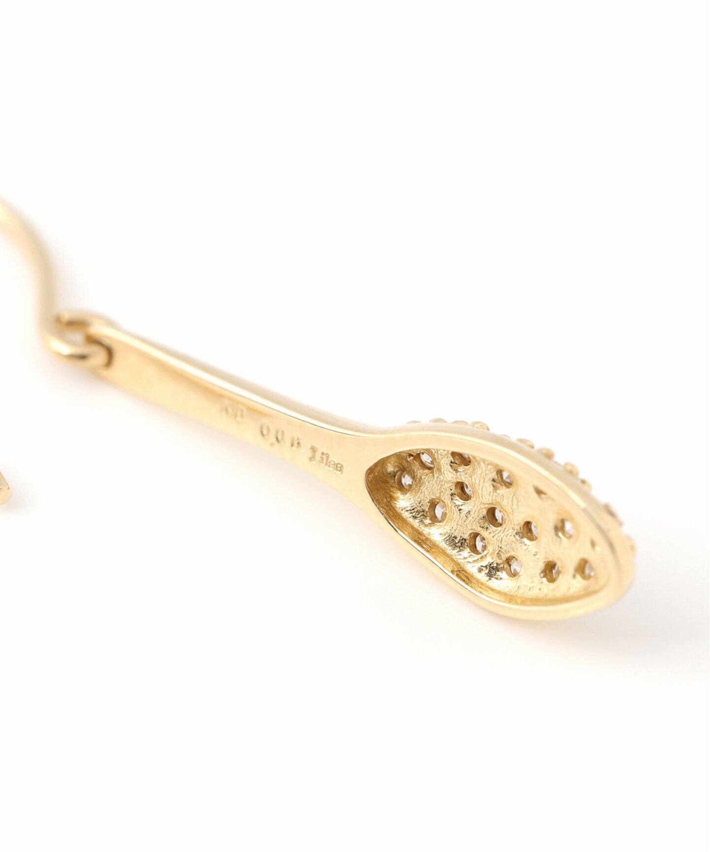 リファインドダイヤパヴェピアス K18（両耳）（ピアス（両耳用 