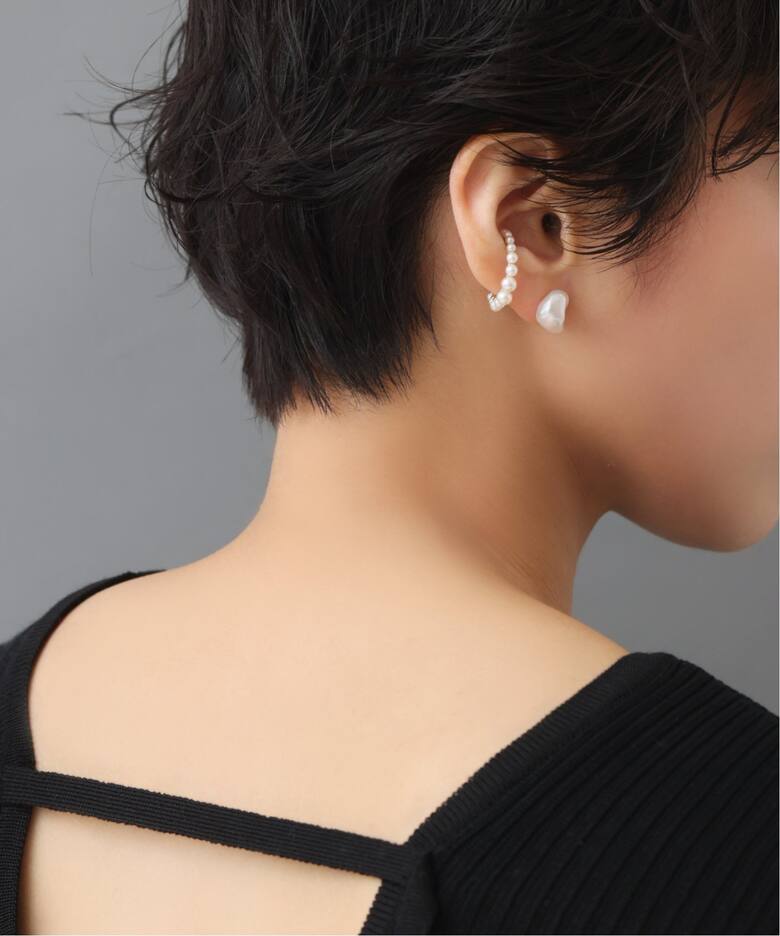 バロックパールピアス K10（片耳）（ピアス（片耳用））｜Lilas（リラ 
