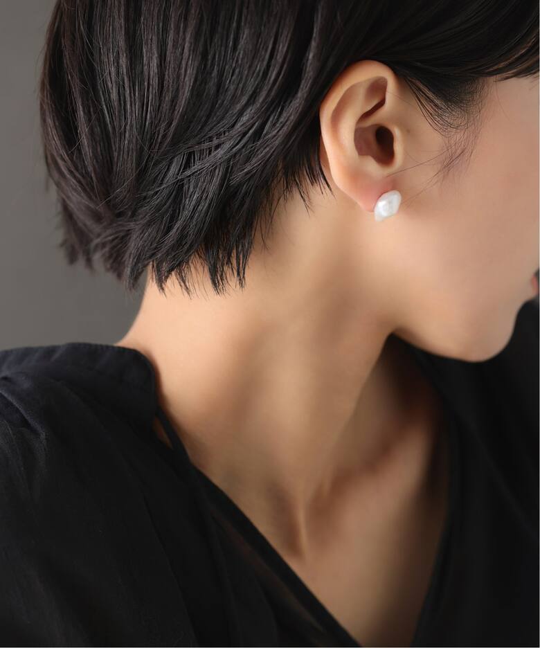 バロックパールピアス K10（片耳）（ピアス（片耳用））｜Lilas（リラ 