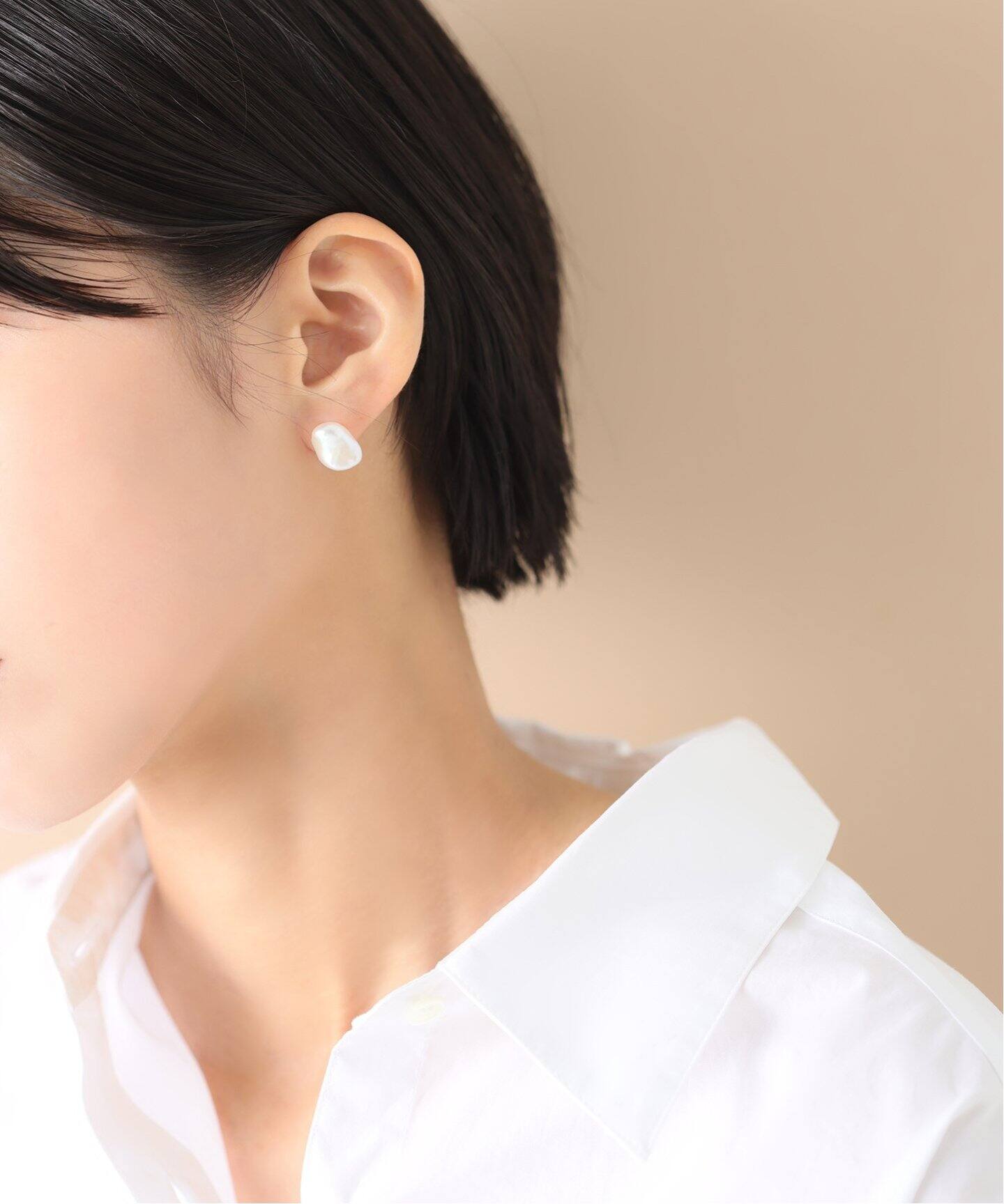 バロックパールピアス K10（片耳）（ピアス（片耳用））｜Lilas（リラ 