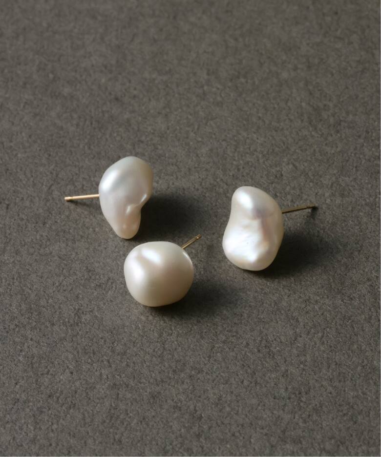 バロックパールピアス K10（片耳）（ピアス（片耳用））｜Lilas（リラ 