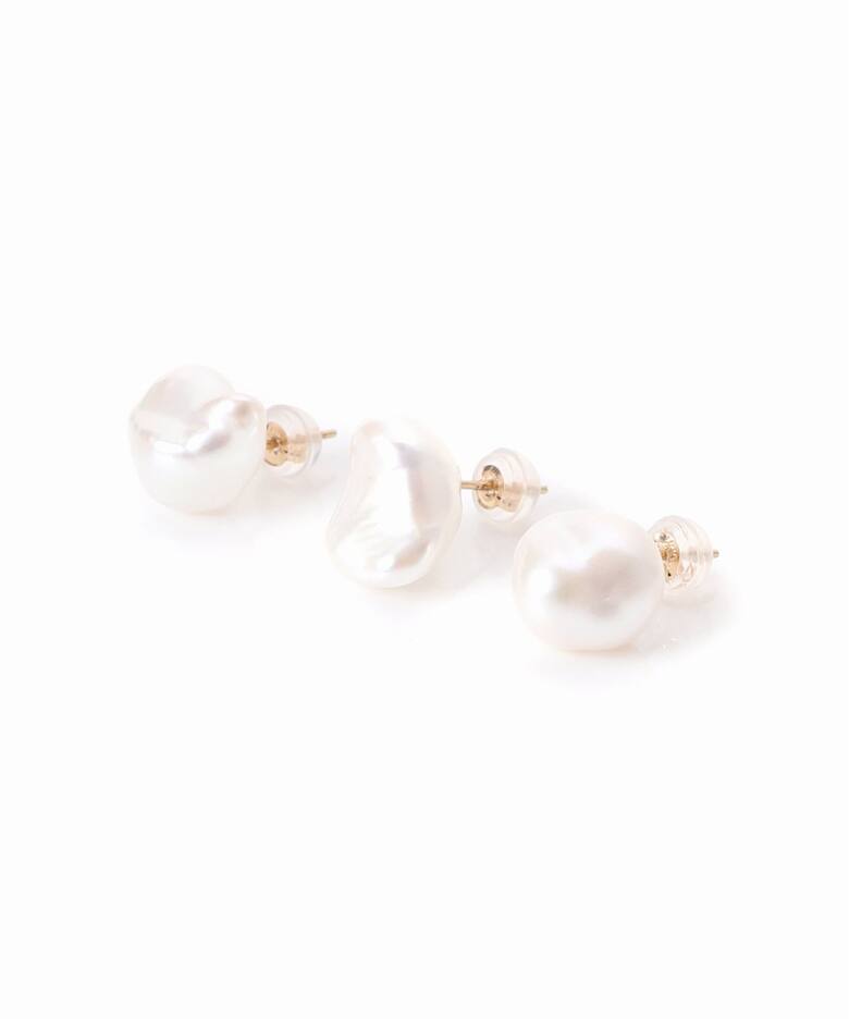 バロックパールピアス K10（片耳）（ピアス（片耳用））｜Lilas（リラ 