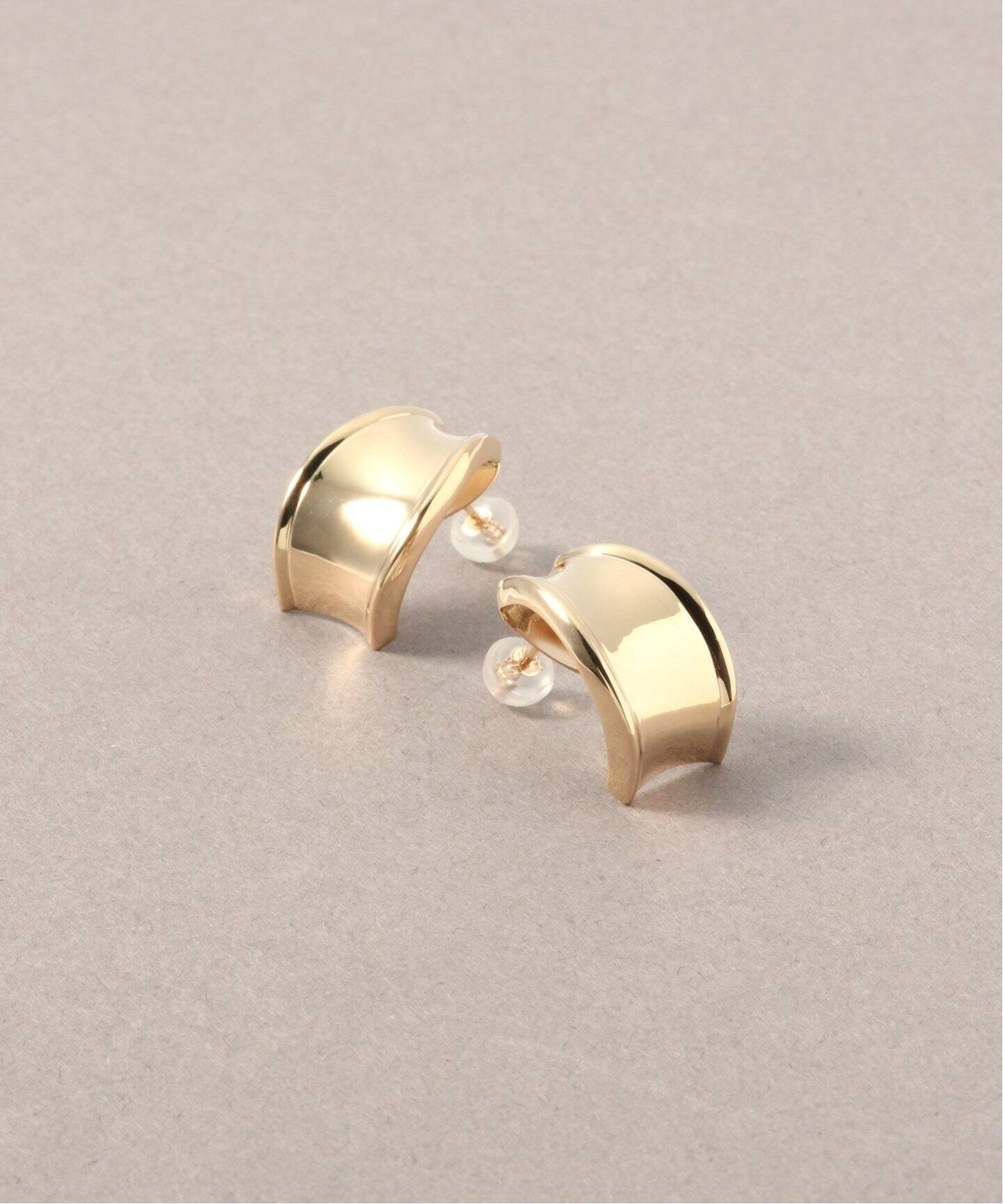 ワイドカールピアス K10（ピアス（両耳用））｜Lilas（リラ）の通販 