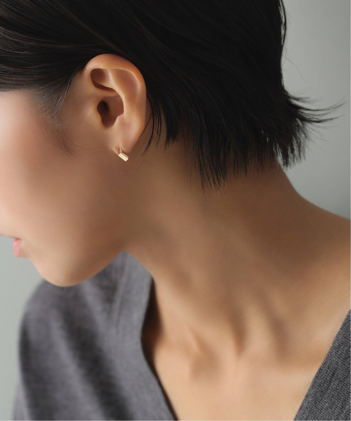追加予約》スモールベントピアス K10（両耳）（ピアス（両耳用 