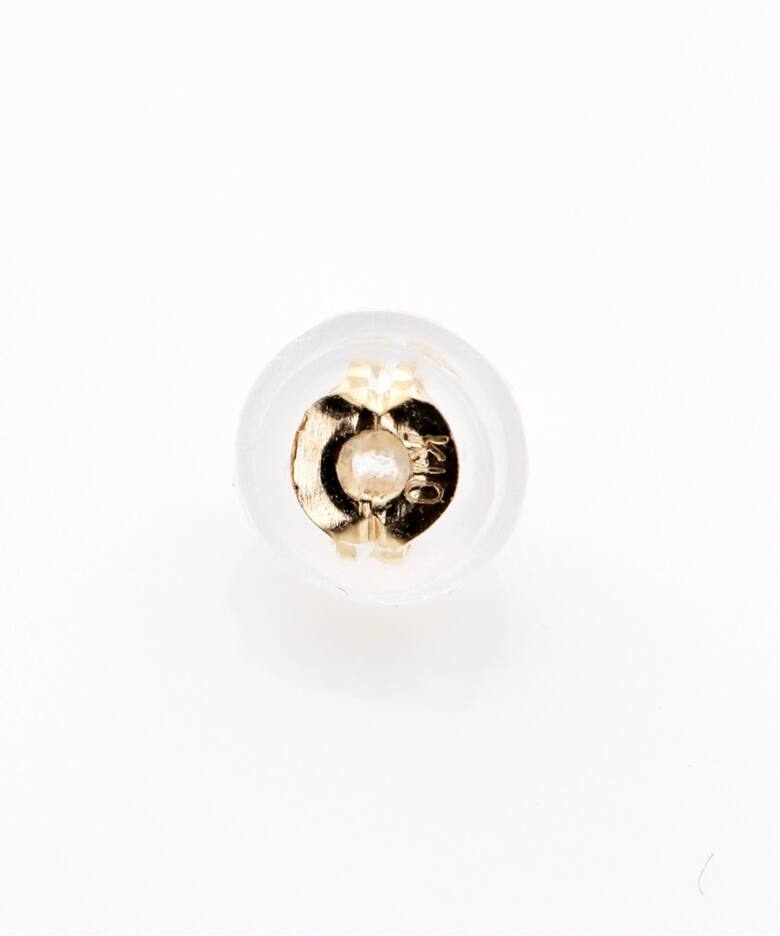 ホワイトサファイア3モチーフピアス K10（ピアス（両耳用））｜Lilas 
