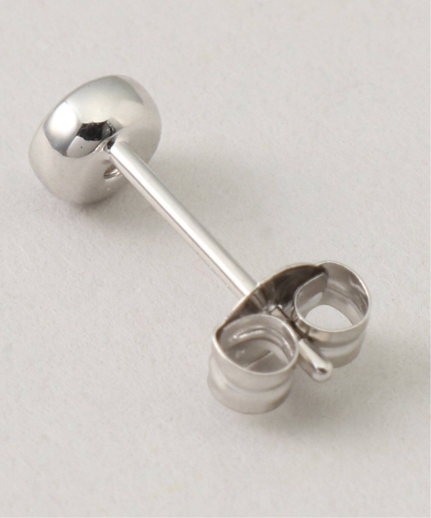 18KWG 0.2ct ダイヤモンド フクリンピアス(両耳)（ピアス（両耳用