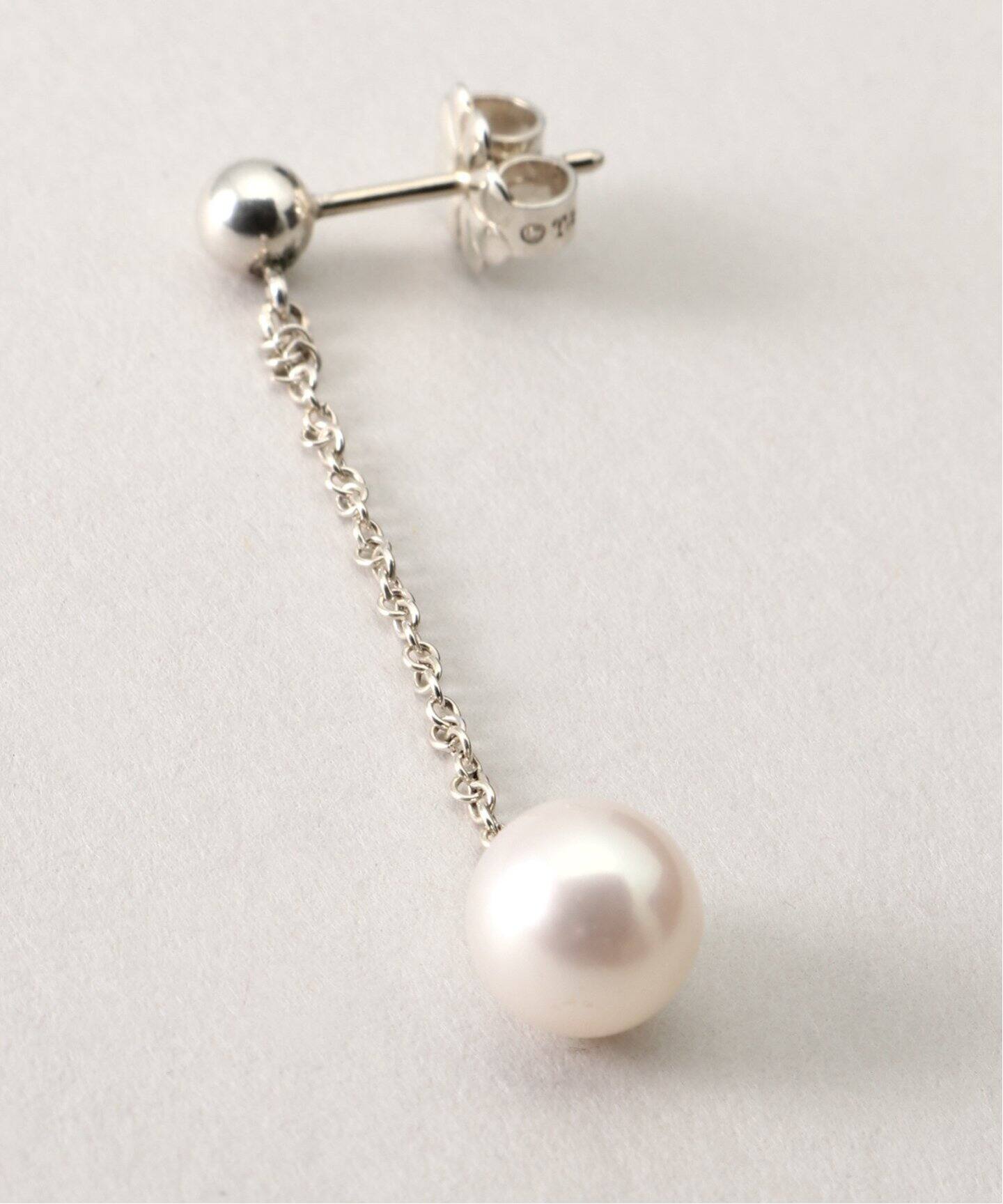 VINTAGE TIFFANY&Co./ティファニー】シルバーピアス Drop pearl(両耳 
