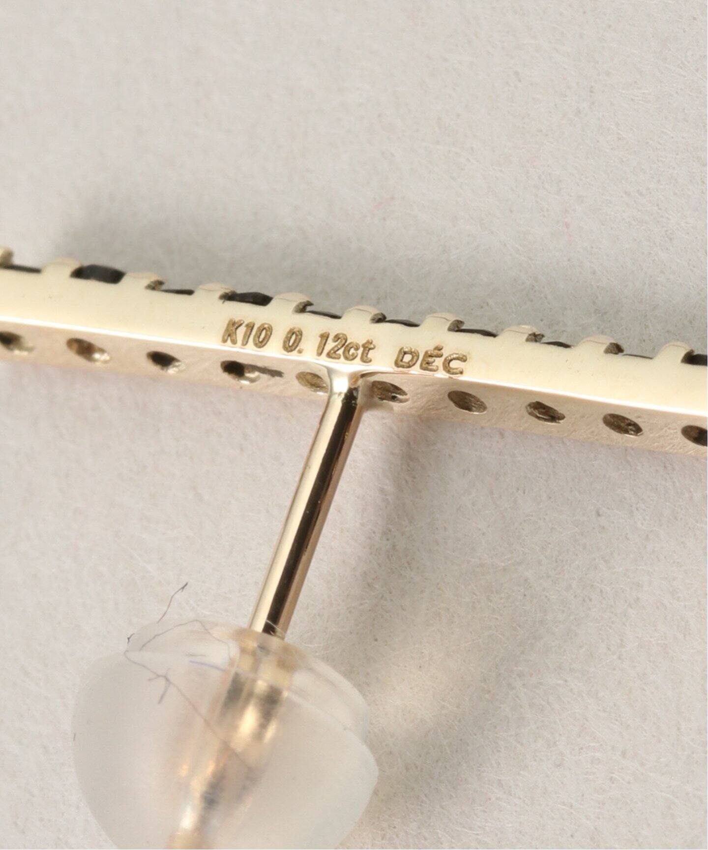 10K onyx bar pierce(両耳)（ピアス（両耳用））｜DECOUVERTE（デクー 