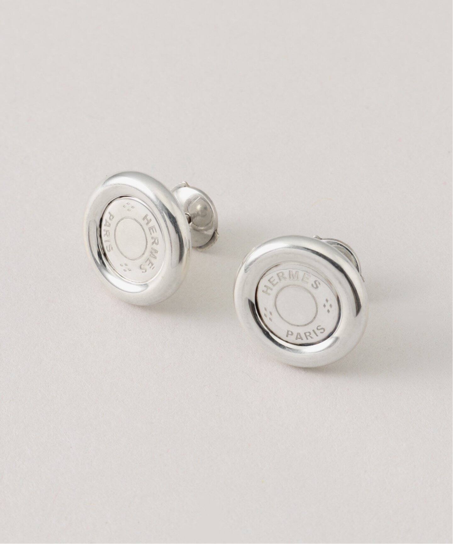 VINTAGE HERMES/エルメス】 Sellier Pierce(両耳)（ピアス（両耳用 