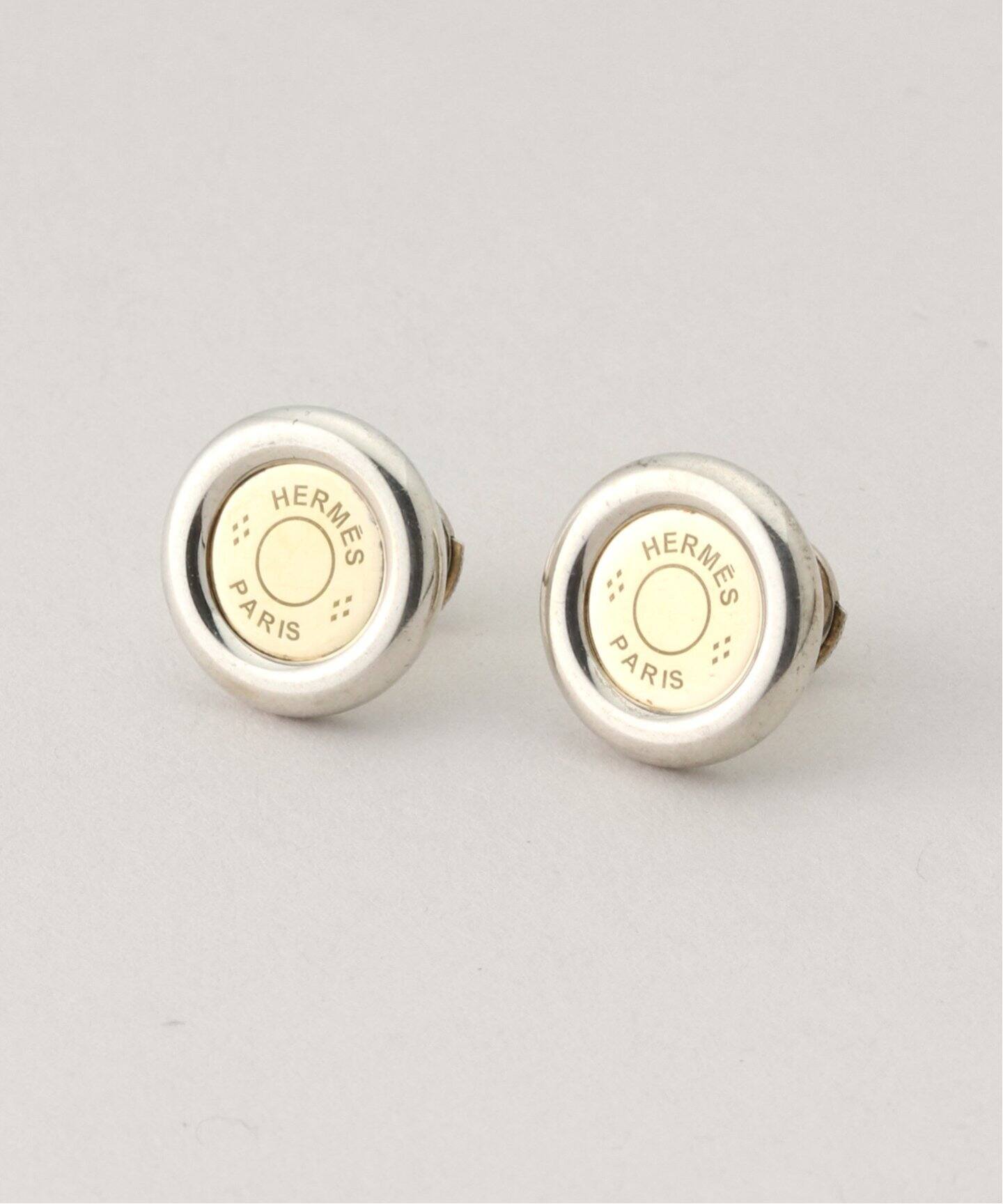 VINTAGE HERMES/エルメス】 Sellier Pierce(両耳)（ピアス（両耳用 