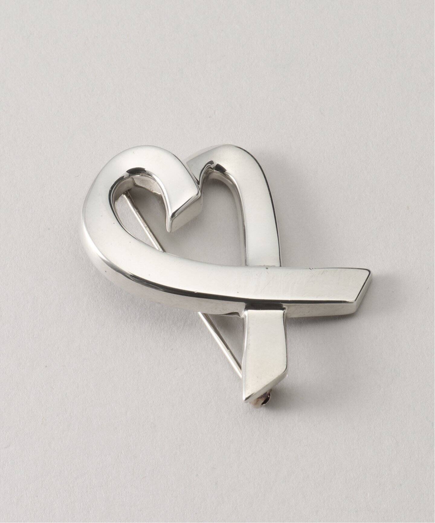 VINTAGE TIFFANY&Co./ティファニー】シルバーブローチ Loving heart 