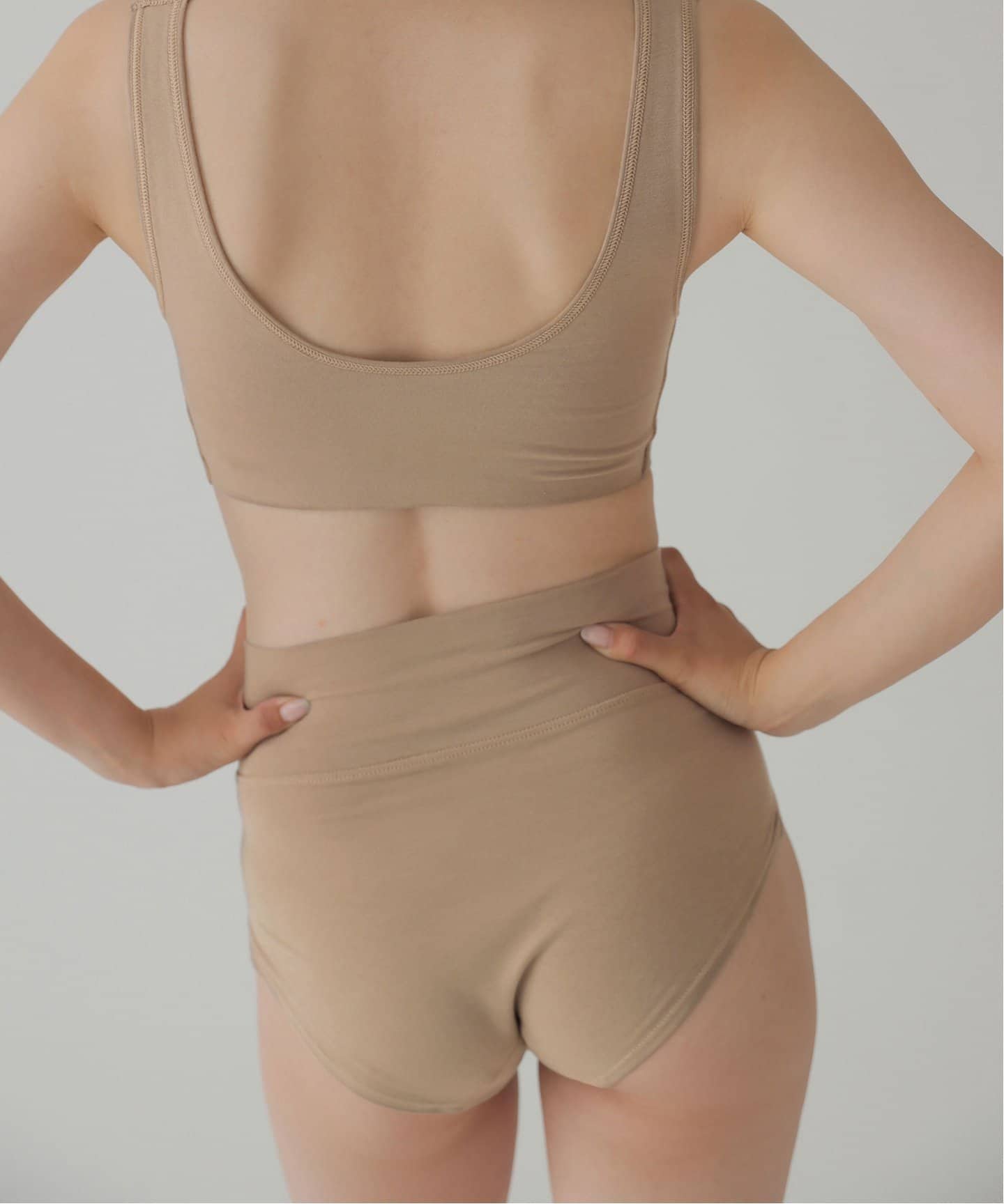 NEUTRAL】オーガニックコットン混カバレッジブラ（ブラ）｜EMILY WEEK