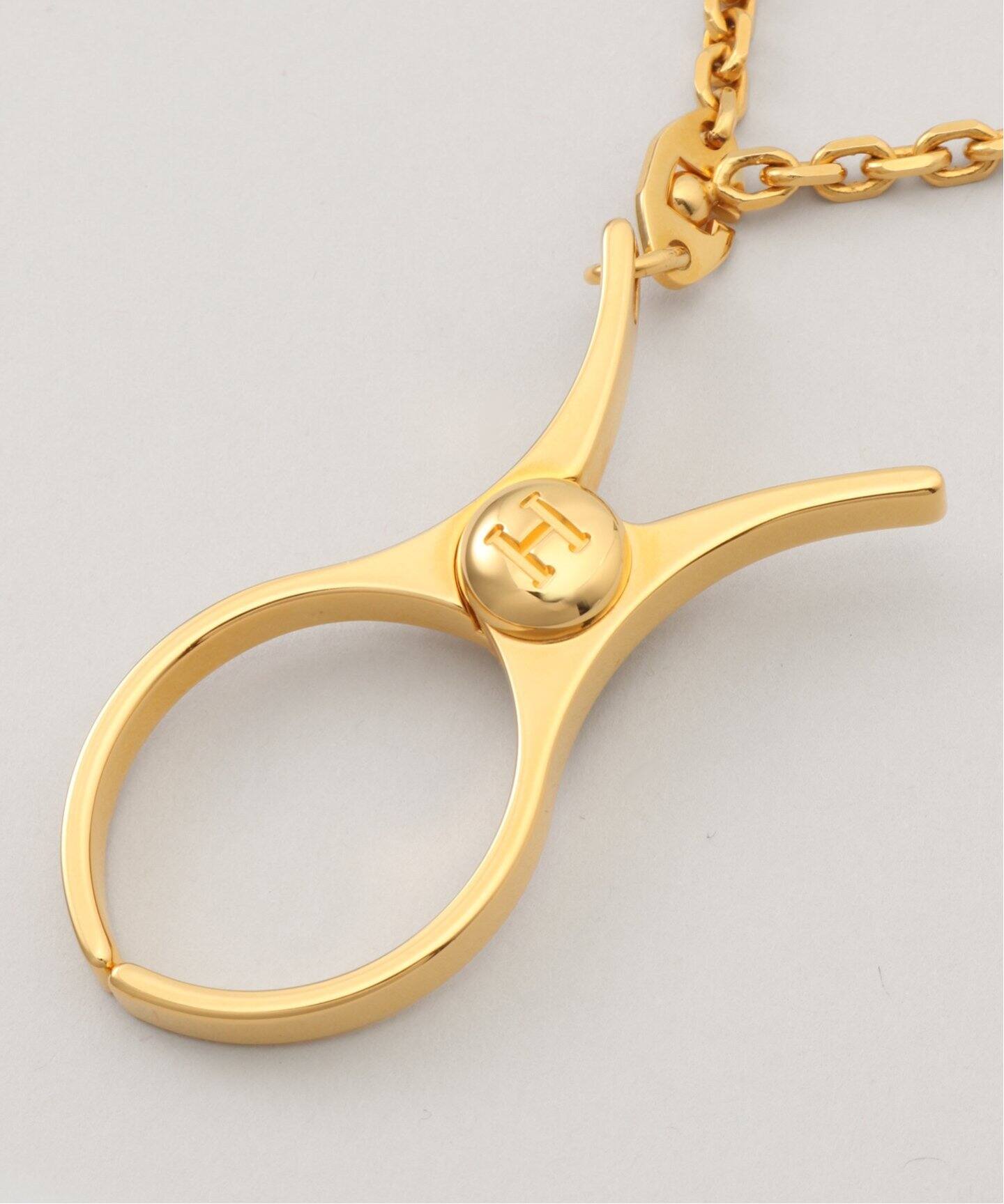 HERMES エルメス フィルー グローブホルダー H000833G OR メタル ドレ  