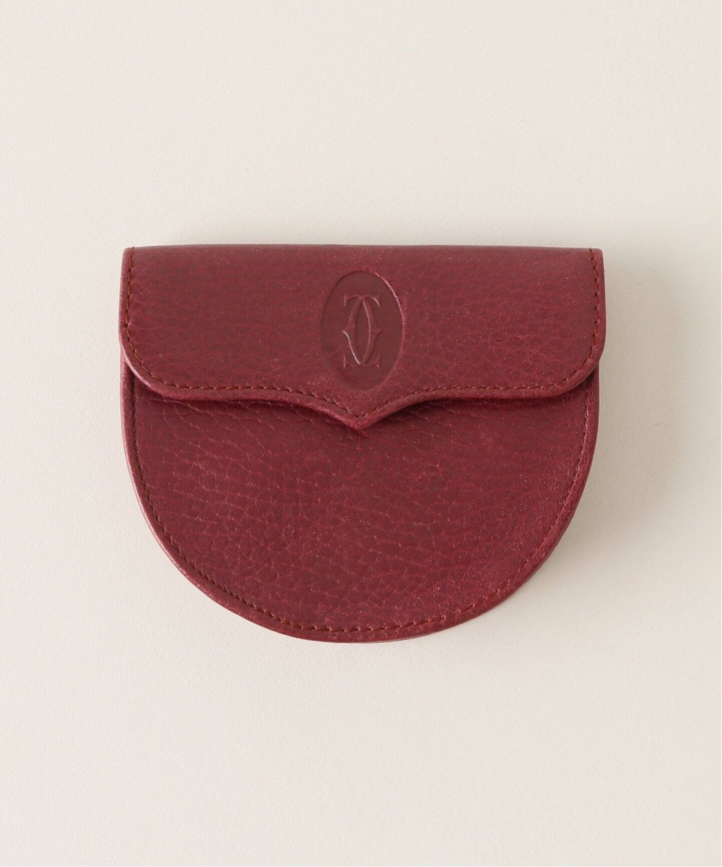 未使用品】Cartier カルティエ レザー コンパクト コインケース 