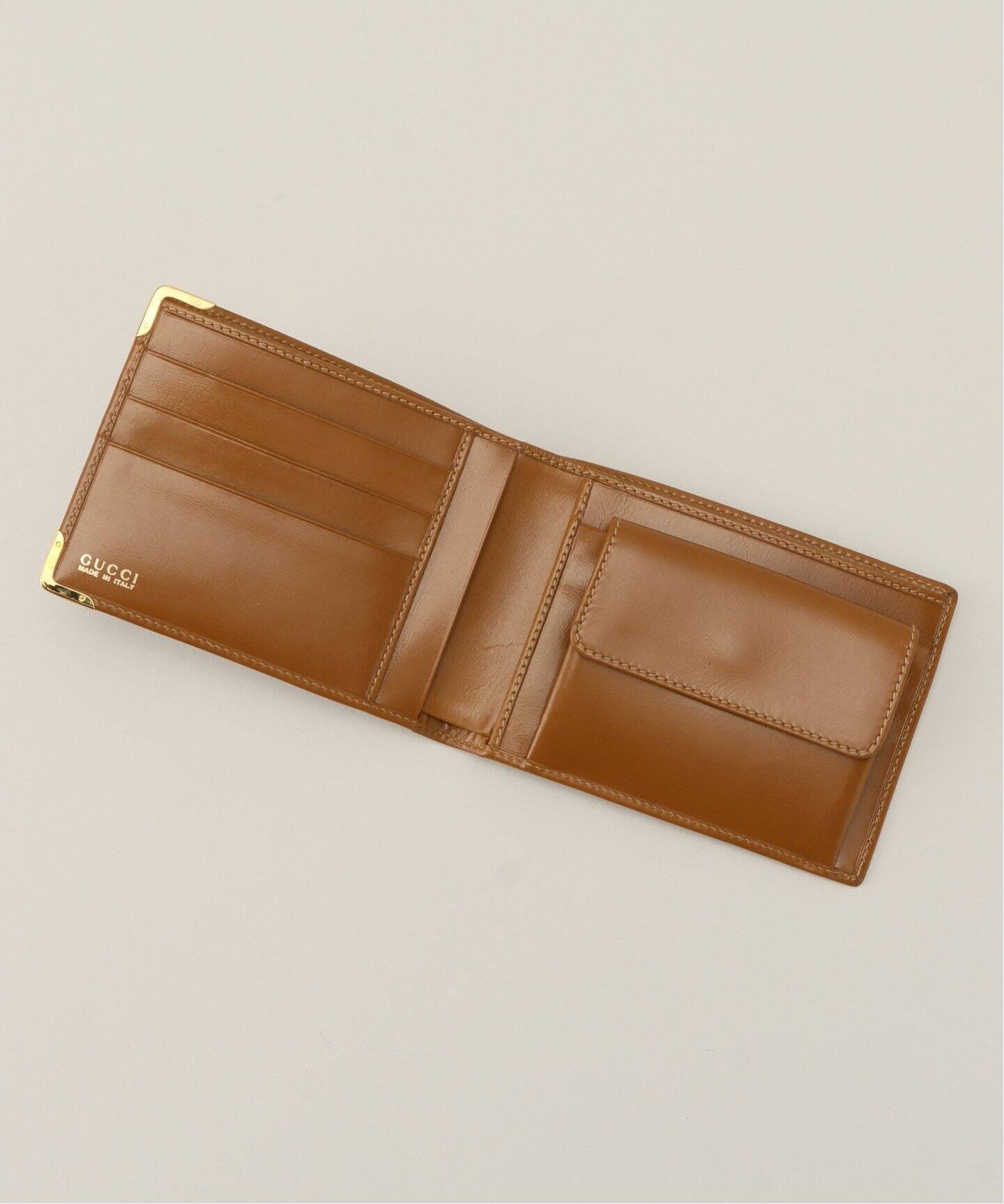 GUCCI / グッチ】ウォレット / 二つ折り財布 キャメルカラー（財布 