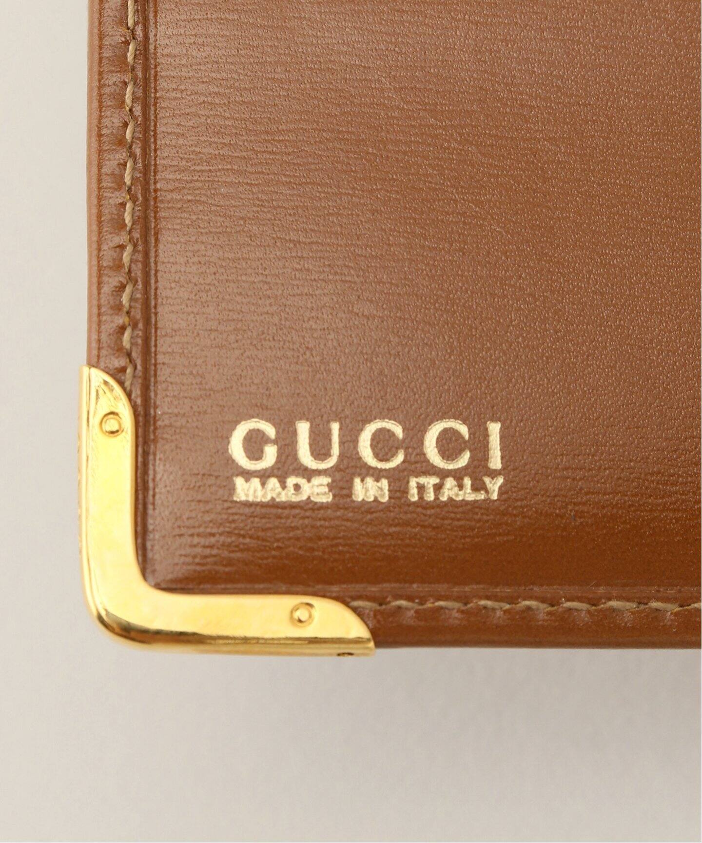 GUCCI / グッチ】ウォレット / 二つ折り財布 キャメルカラー（財布 