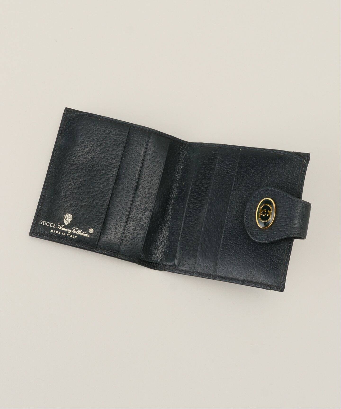 GUCCI / グッチ】ウォレット / 二つ折り財布 ネイビーシェリーライン 