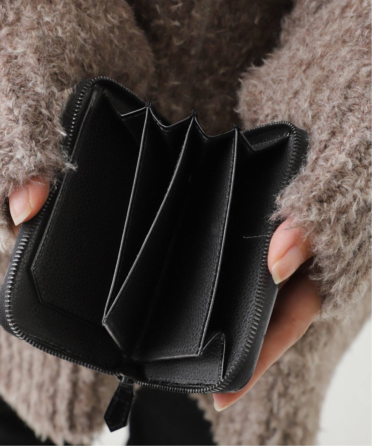 FOOT THE COACHER / フットザコーチャー 】Short Zip Wallet Black 