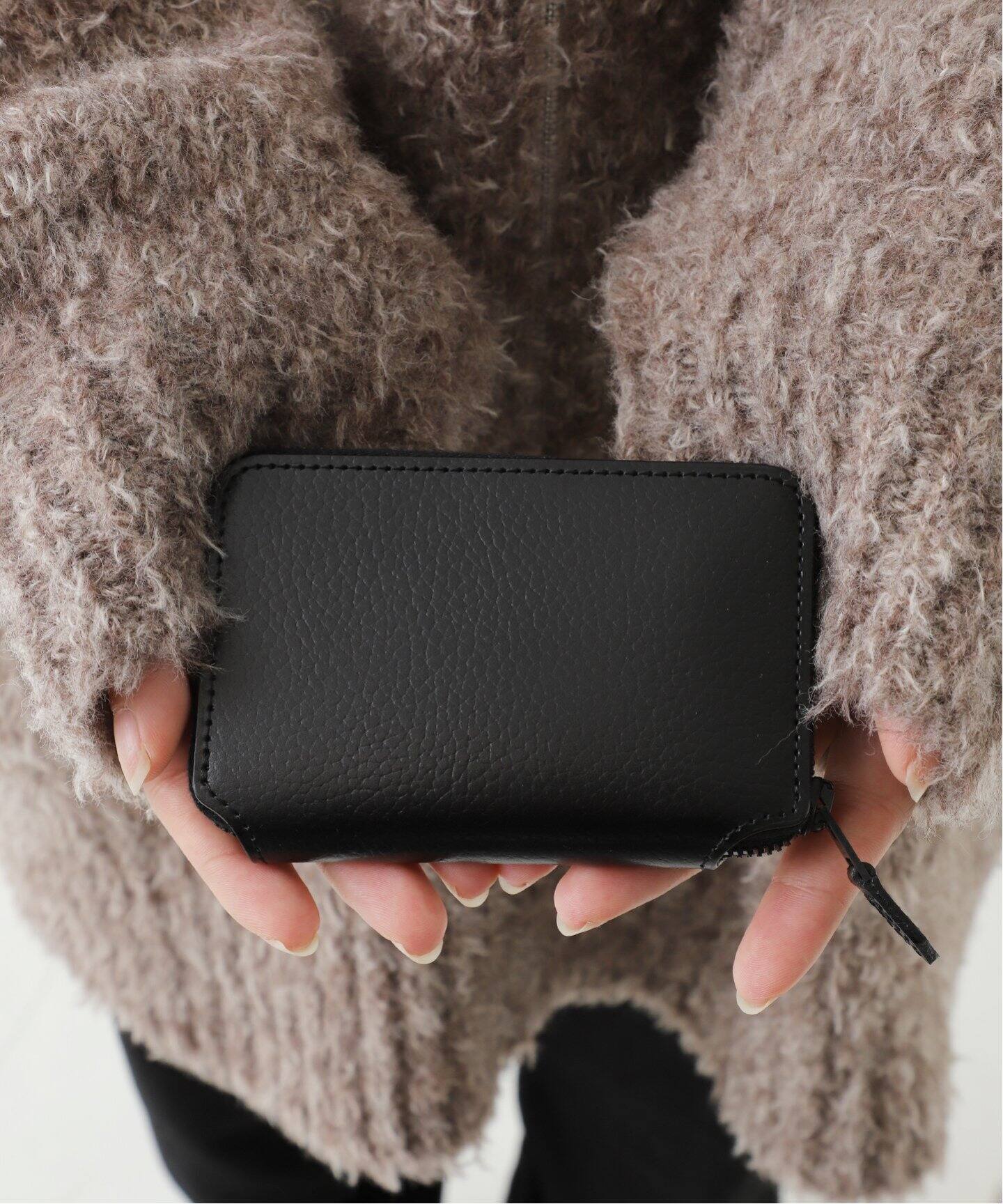 FOOT THE COACHER / フットザコーチャー 】Short Zip Wallet Black  