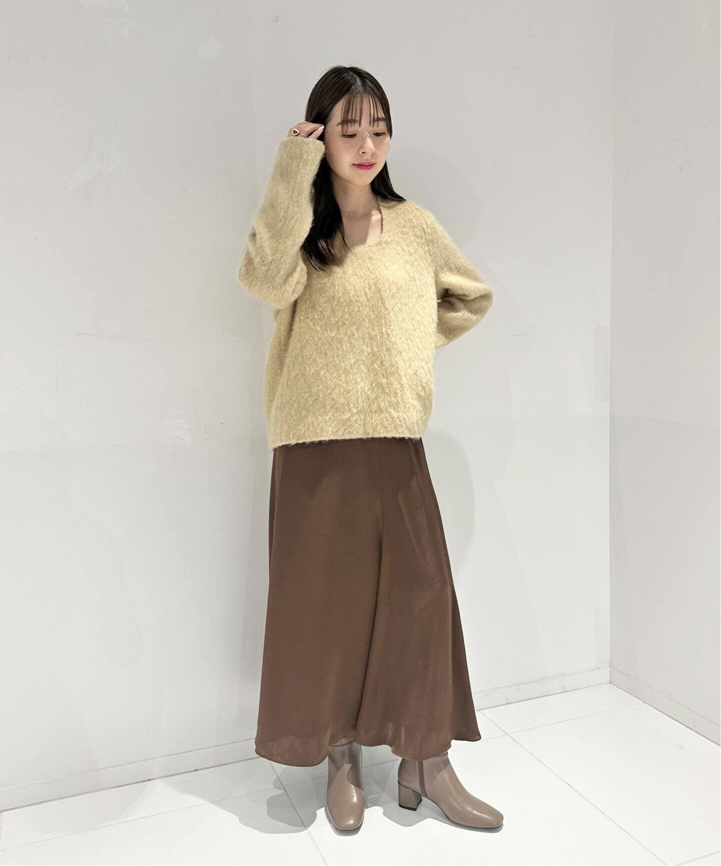 追加》5cmスクエアロングブーツ（ロングブーツ）｜LE TALON（ル タロン  