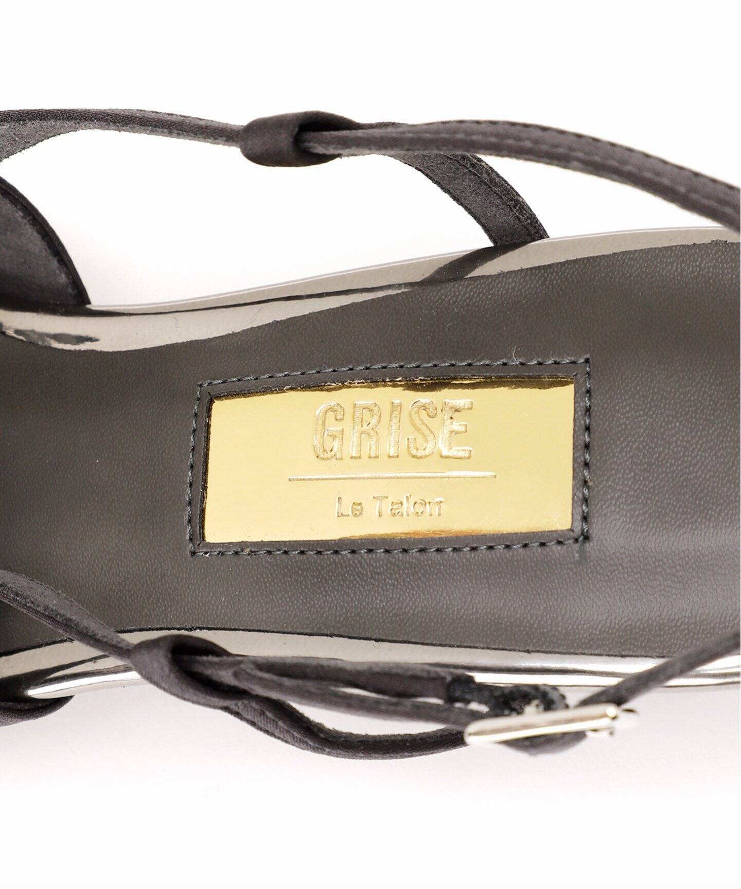 GRISE4.5cmナロースクエアコンビスリングバック（パンプス）｜LE