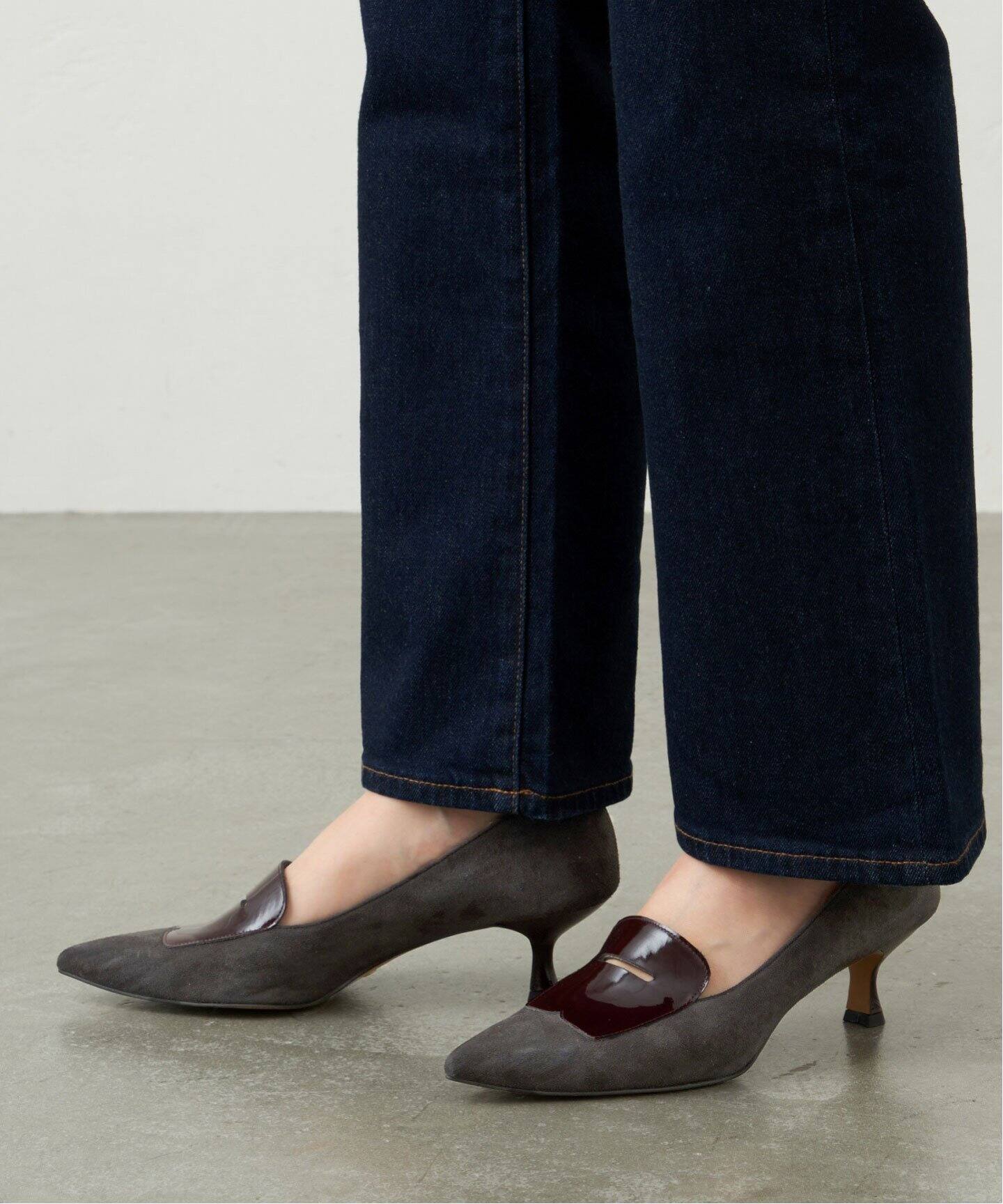 GRISE 5cmレザーポインテッドモチーフパンプス（パンプス）｜LE TALON  