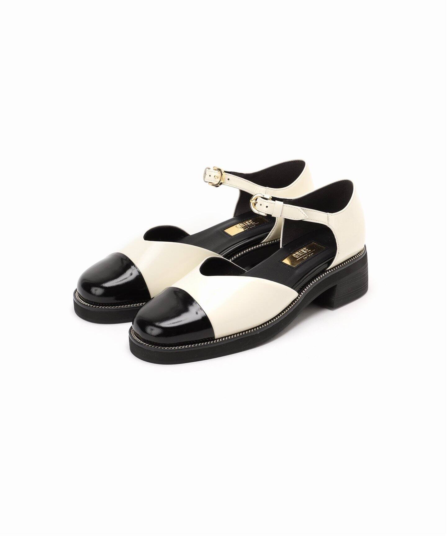 GRISEレザーアツゾココンビメリージェーン（パンプス）｜LE TALON（ル  