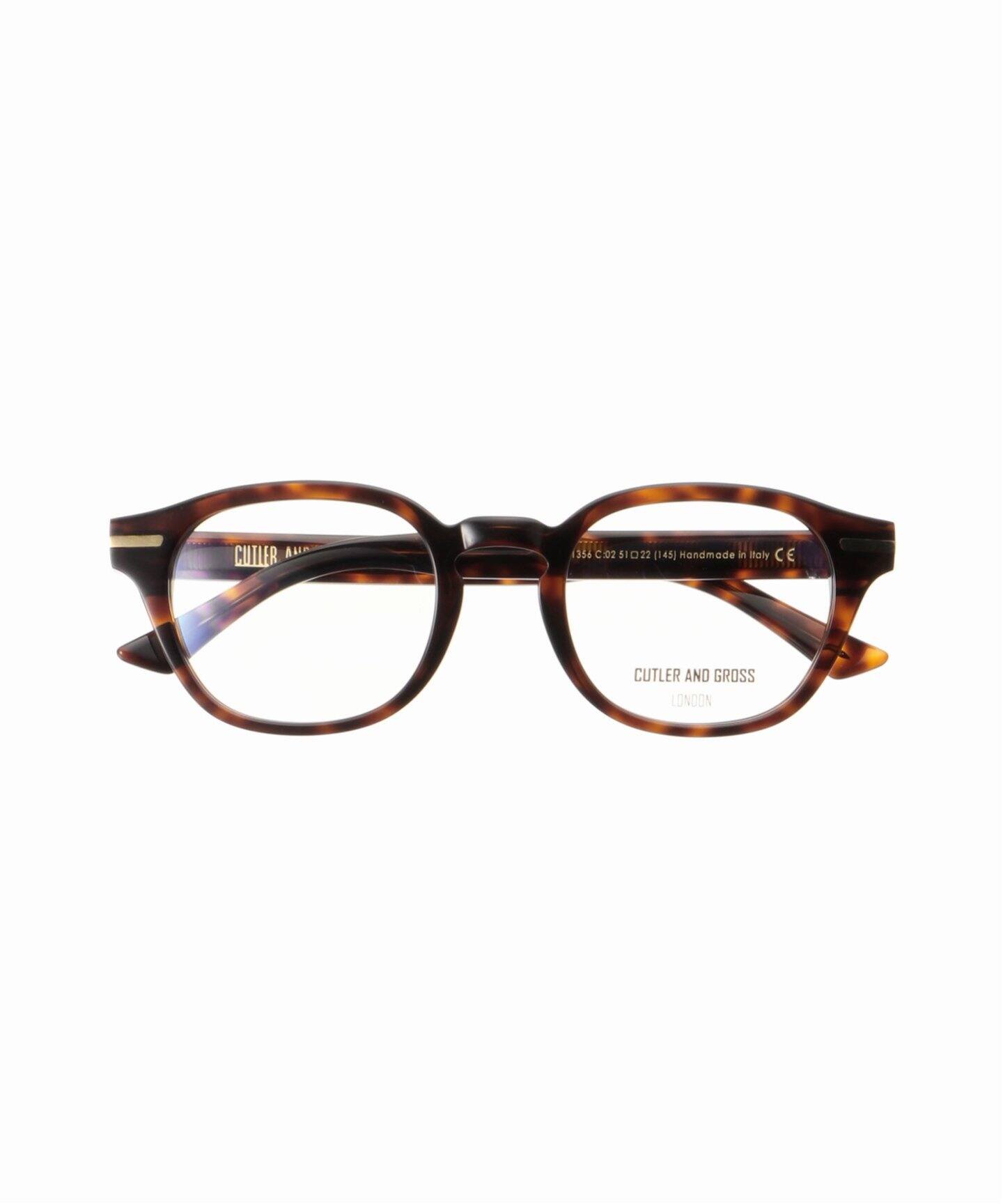 【希少品】CUTLER AND GROSS 極太メガネ ブラウン(茶)度入り カトラー&グロス CUTLER & GROSS CUTLER AND GROSS 0894 眼鏡