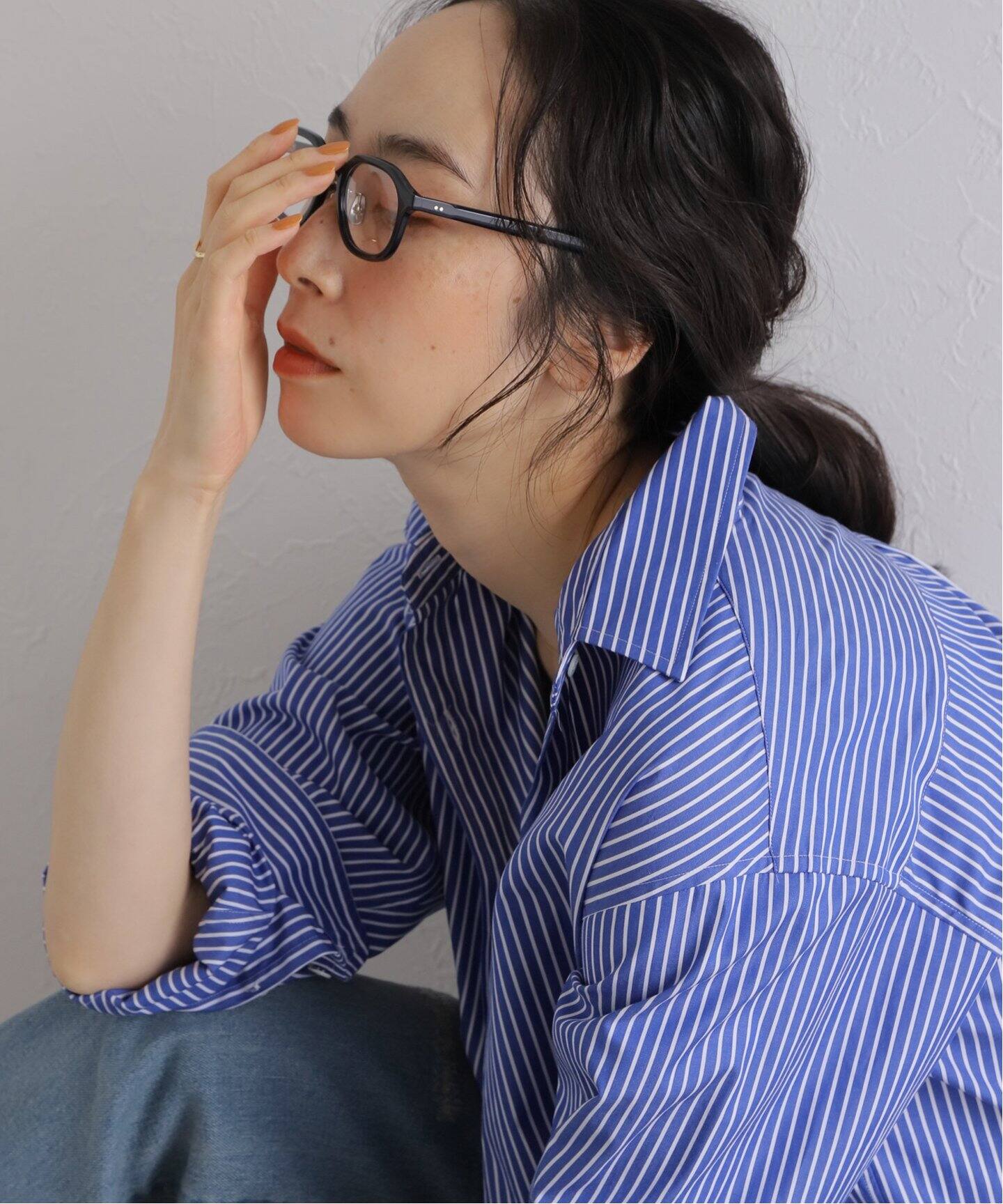 BLANC../ブラン】別注 BM012 NAVY ex Optical（メガネ