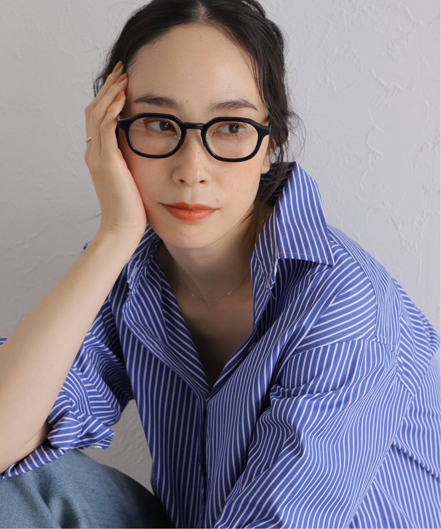 BLANC../ブラン】別注 BM012 NAVY ex（メガネ）｜EYETHINK（アイシンク  