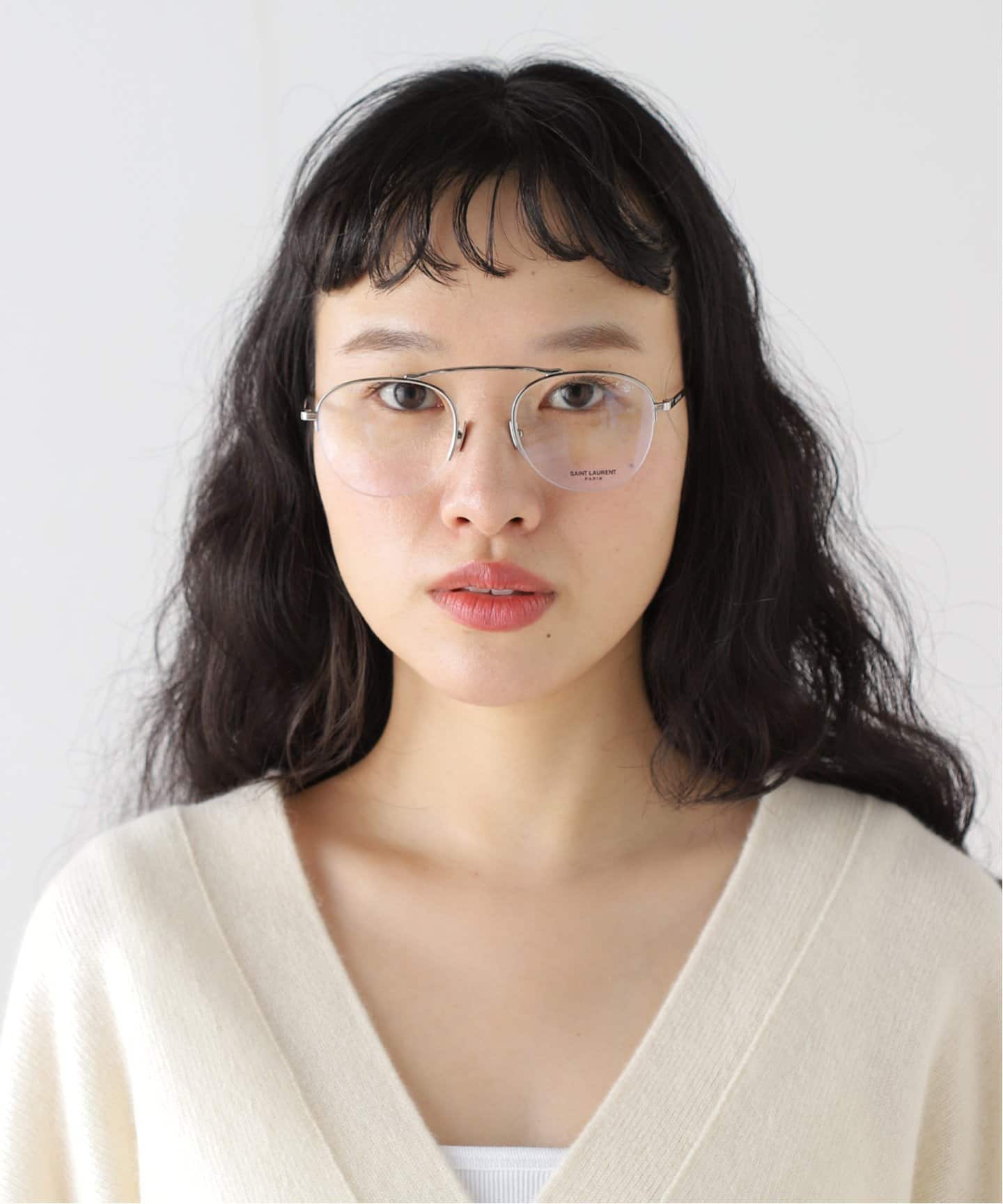 【極美品】SAINT LAURENT サングラス　ミラーレンズ　メガネ　クリア Saint Laurent™ SL M107/K Oversized Sunglasses | EyeOns.com