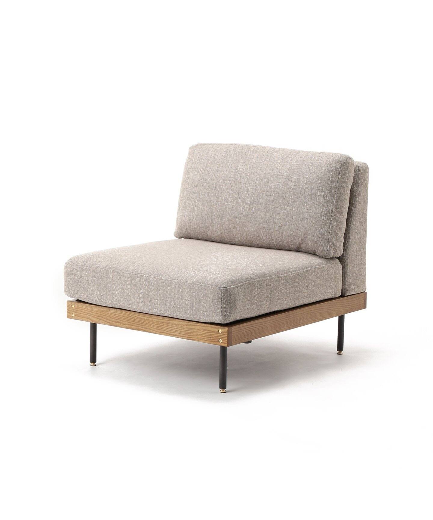 大型商品》LILLE SOFA 1P BE リル 1シーター ＿ ベージュ（ソファ 