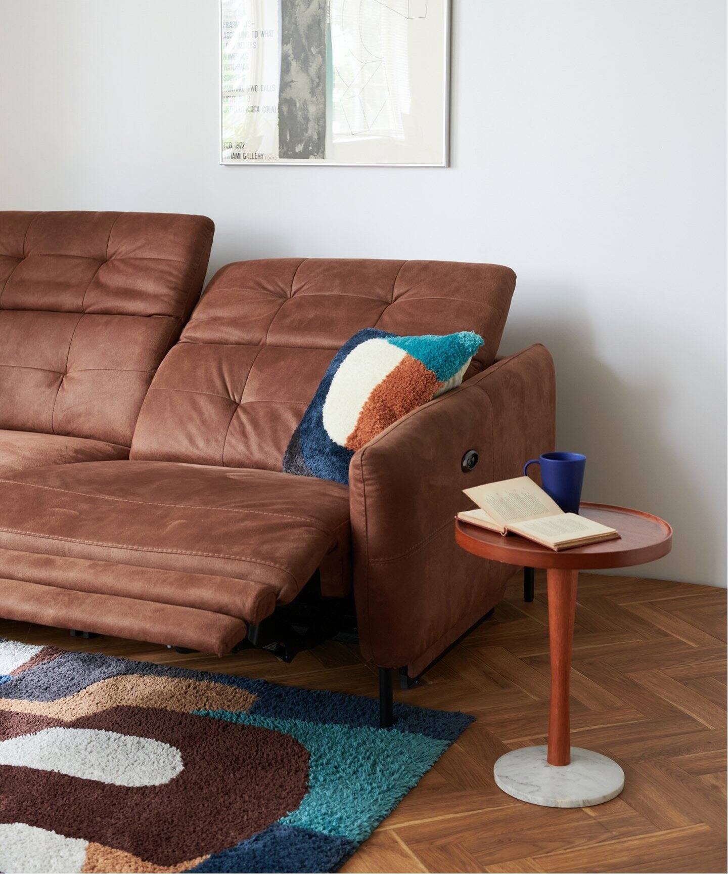 大型商品》SHEFFIELD RECLINING SOFA ブラウン シェフィールド