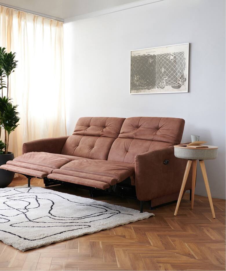 大型商品》SHEFFIELD RECLINING SOFA ブラウン シェフィールド 電動 