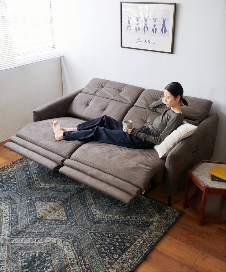 大型商品》SHEFFIELD RECLINING SOFA GREY シェフィールド 電動 ソファ 
