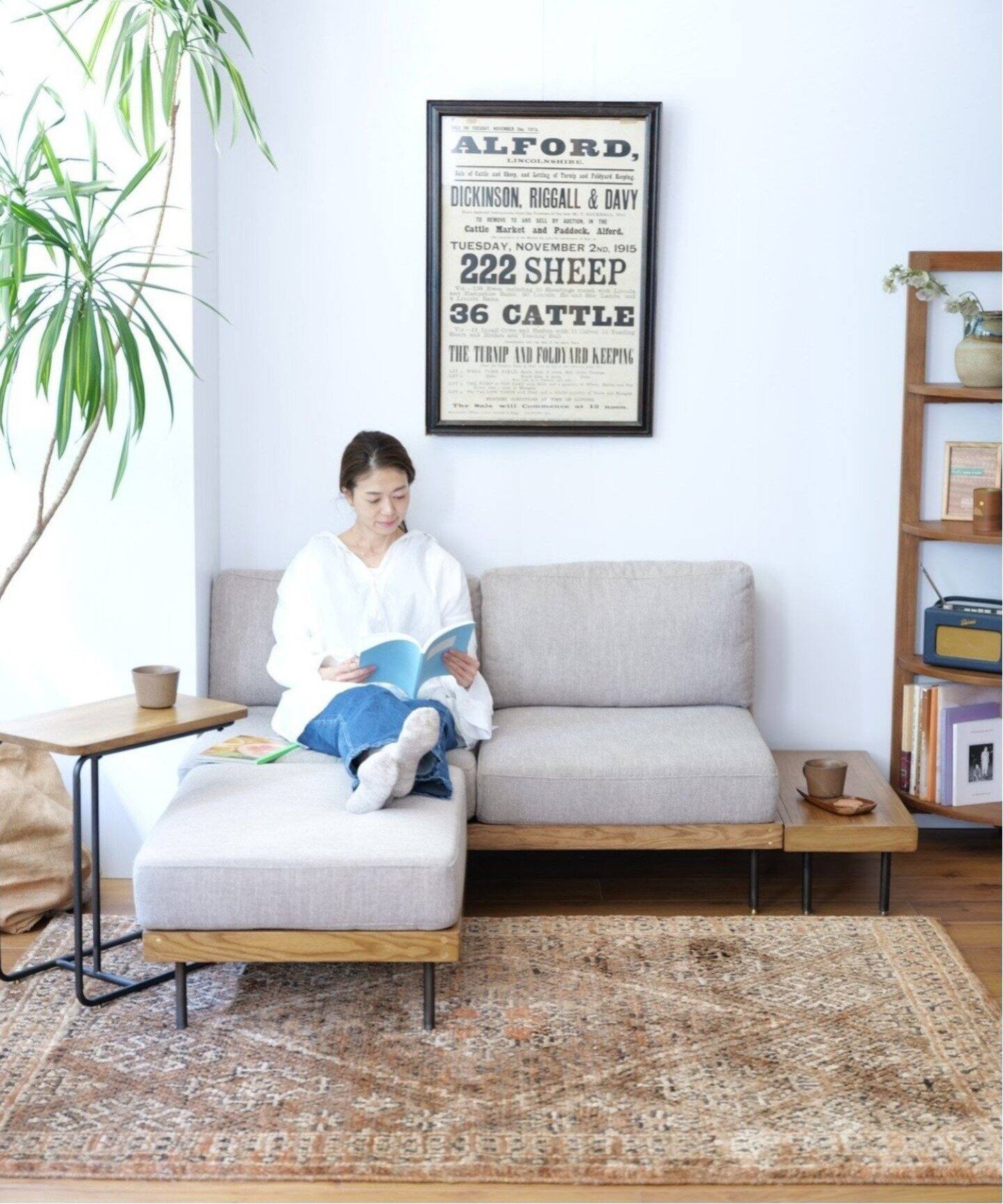 大型商品》LILLE SOFA 2シーター リルソファ ベージュ（ソファ 