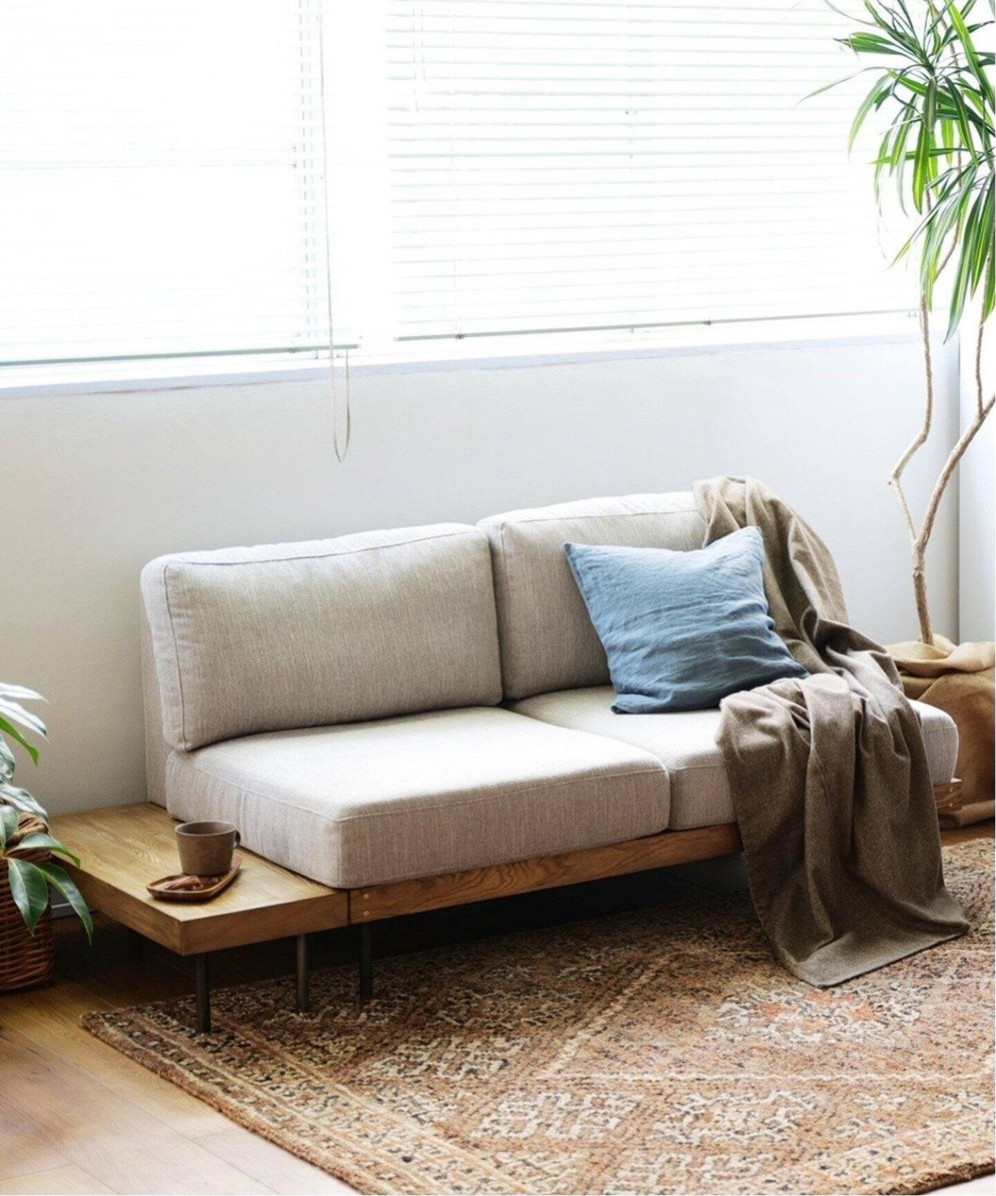 大型商品》LILLE SOFA 2シーター リルソファ ベージュ（ソファ 