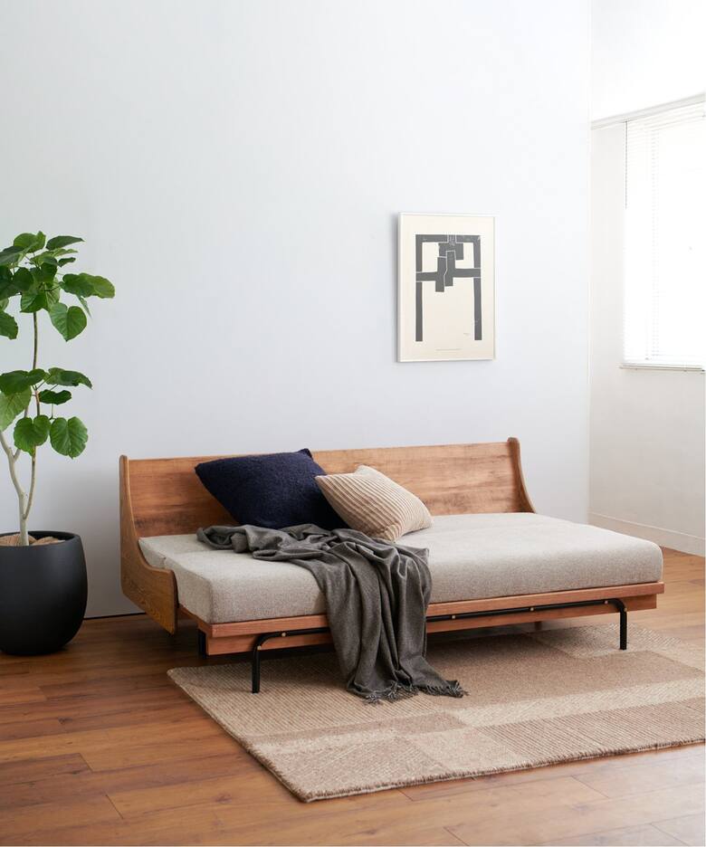 大型商品》HABITAT SOFA BED ハビタソファ ベット ベージュ W180cm 