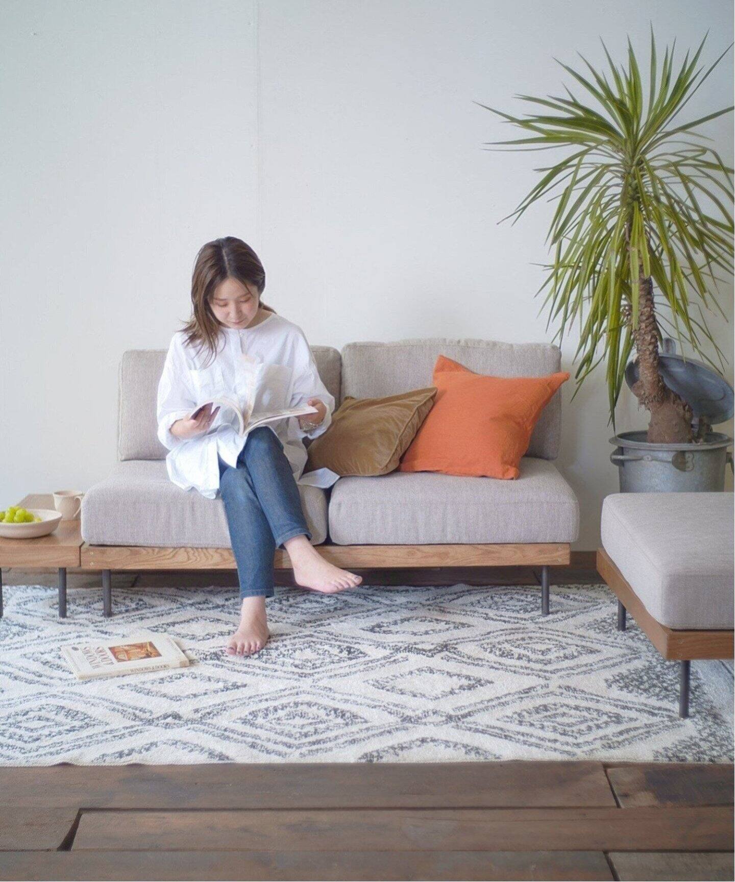 大型商品》LILLE SOFA 2シーター リルソファ ベージュ 2nd（ソファ